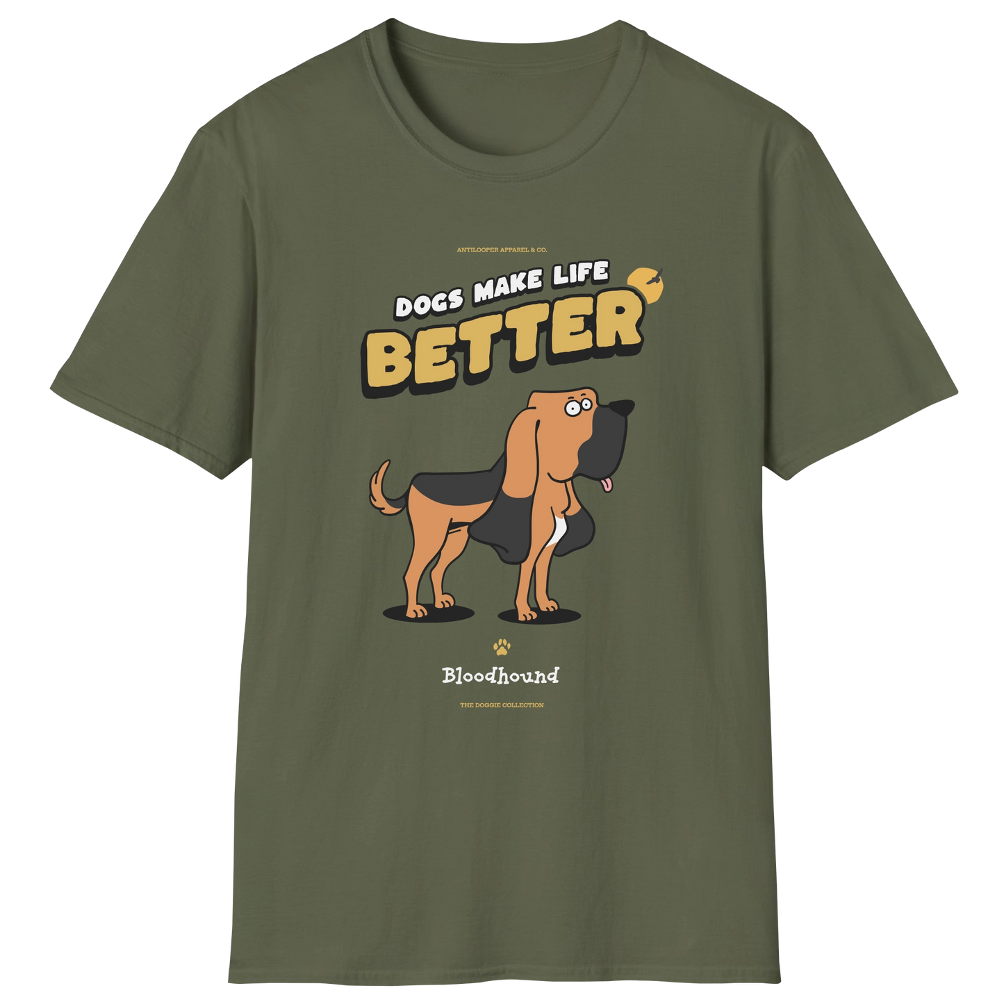 flatlay-doggie-bloodhound-t_shirt-military_green