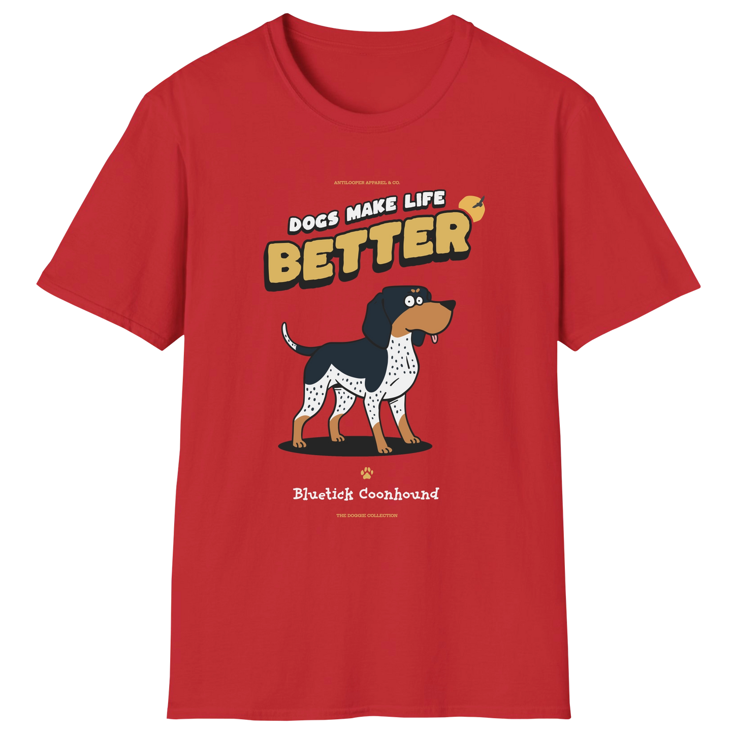 flatlay-doggie-bluetick_coonhound-t_shirt-red