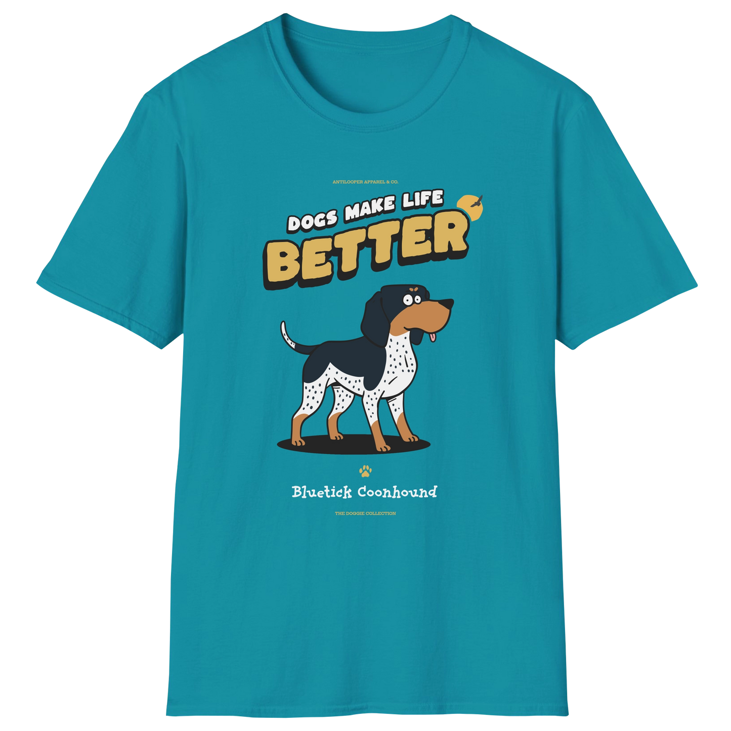 flatlay-doggie-bluetick_coonhound-t_shirt-tropical_blue