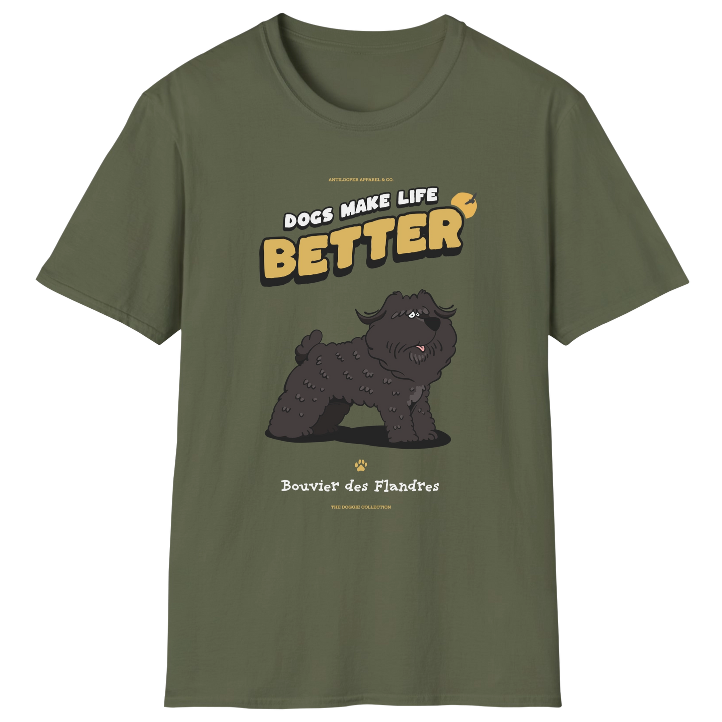 flatlay-doggie-bouvier_des_flandres-t_shirt-military_green