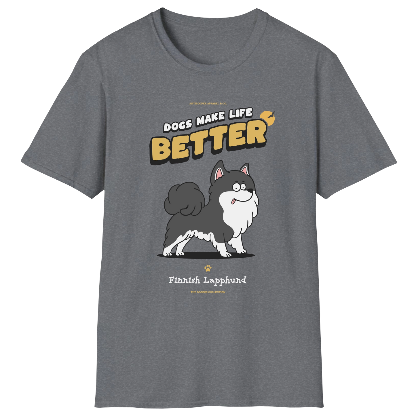 flatlay-doggie-finnish_lapphund-t_shirt-graphite_heather