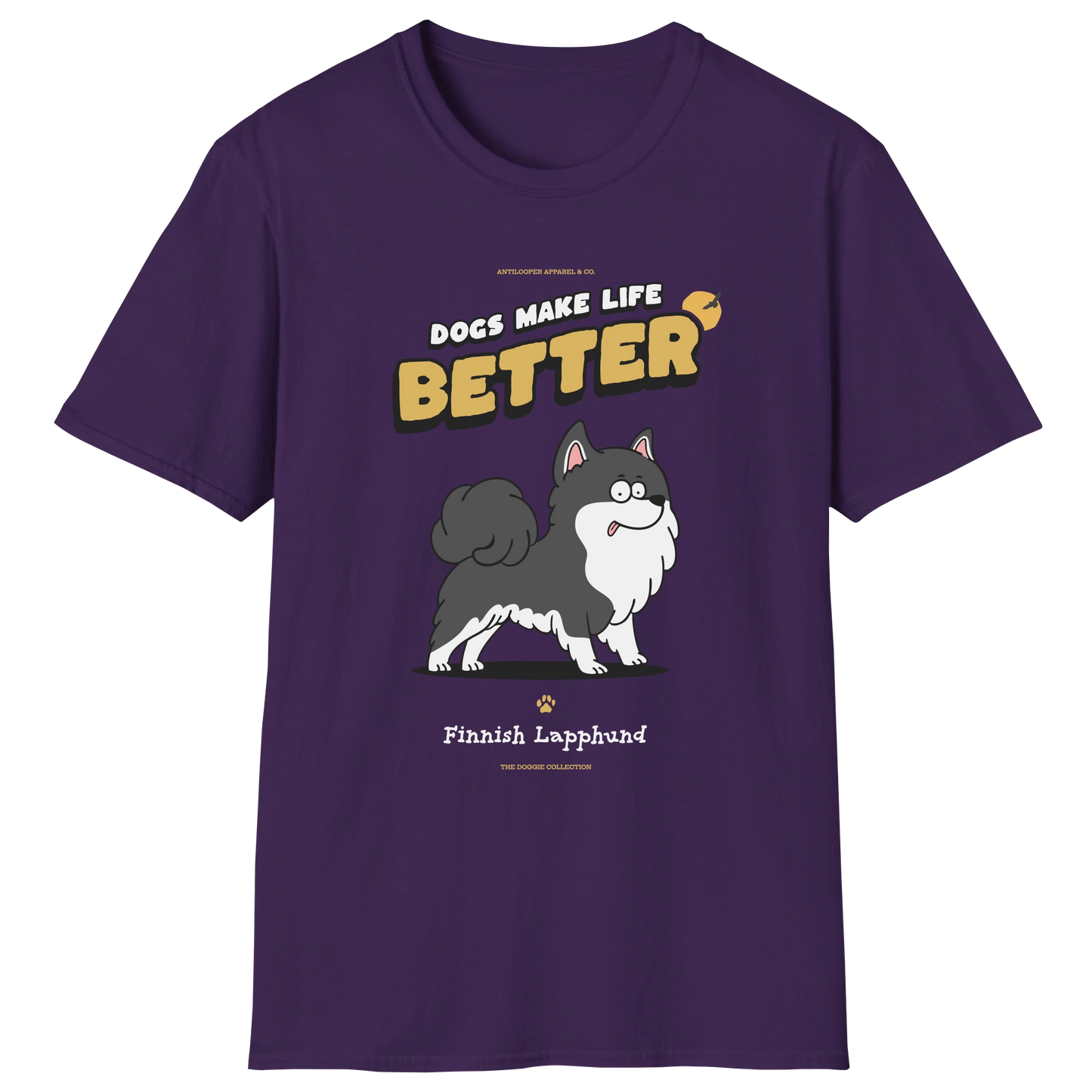flatlay-doggie-finnish_lapphund-t_shirt-purple