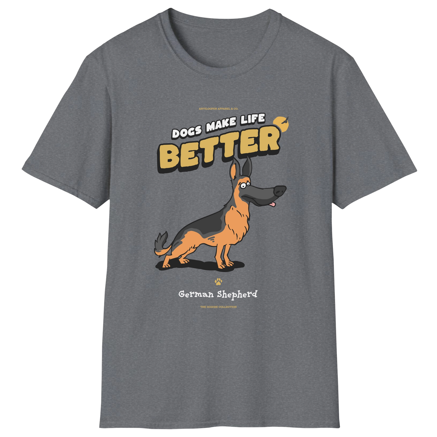 flatlay-doggie-german_shepherd-t_shirt-graphite_heather