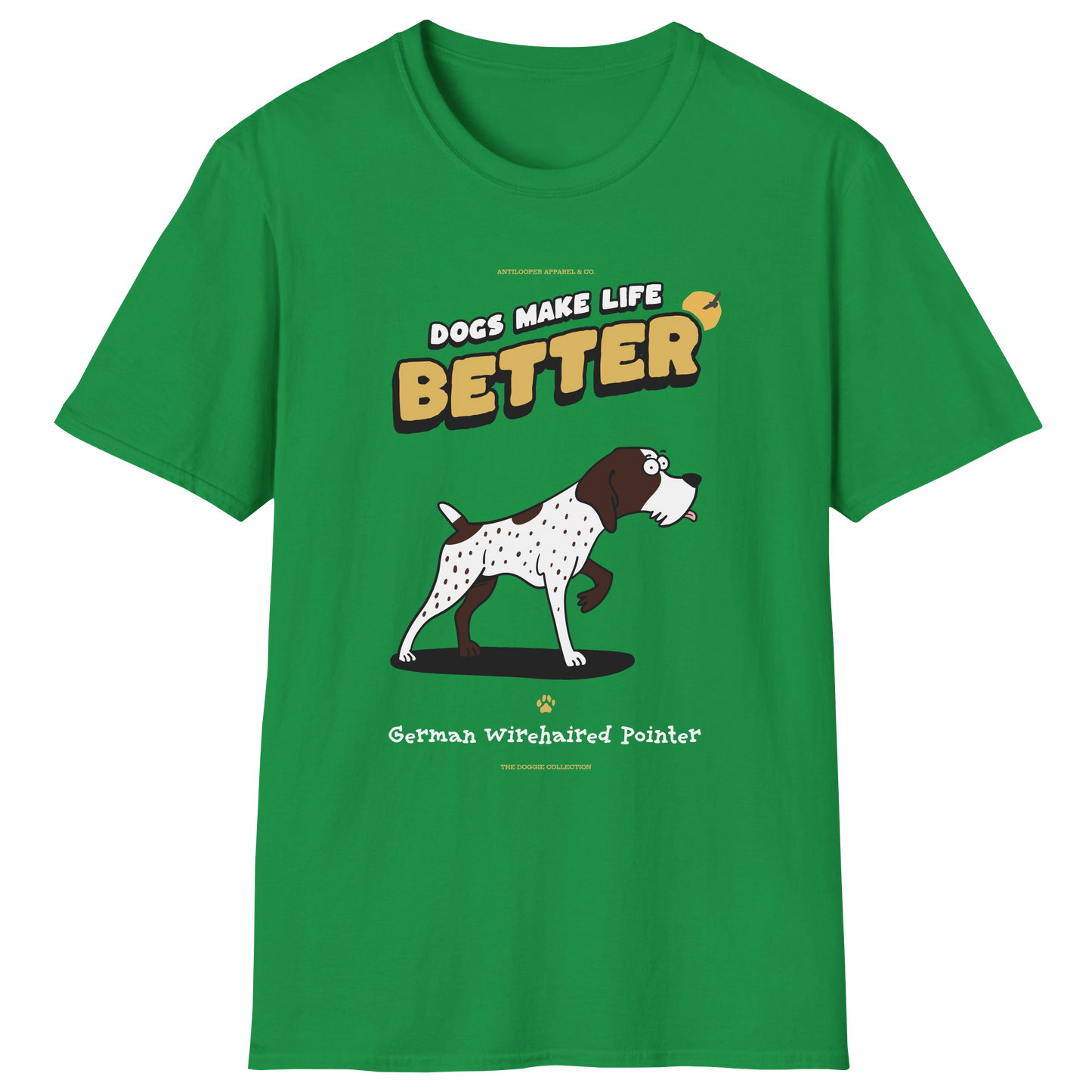 flatlay-doggie-german_wirehaired_pointer-t_shirt-irish_green