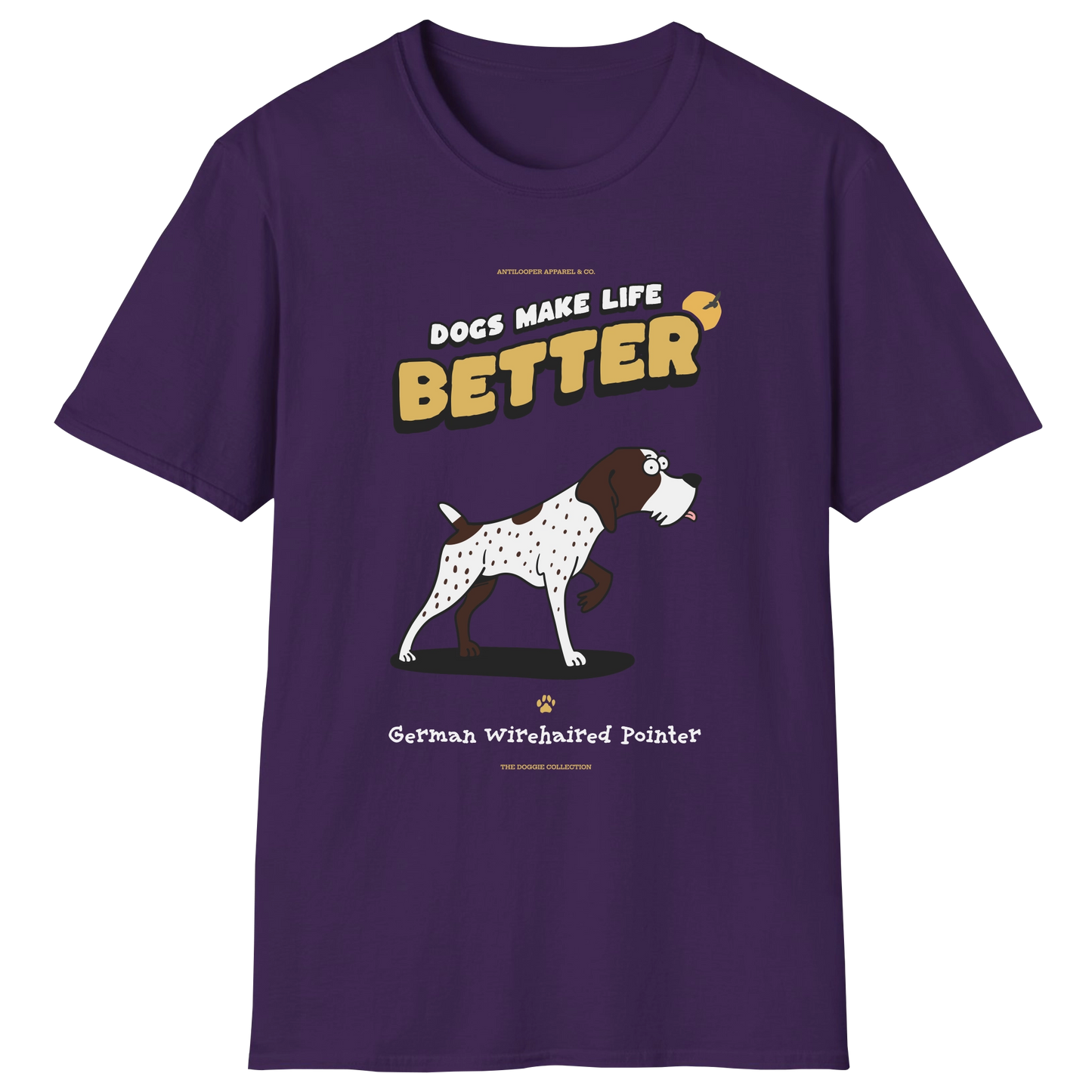 flatlay-doggie-german_wirehaired_pointer-t_shirt-purple