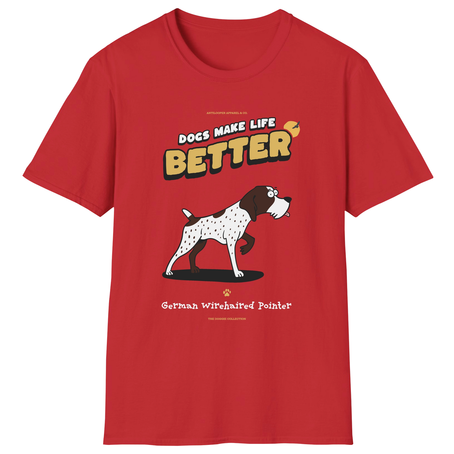 flatlay-doggie-german_wirehaired_pointer-t_shirt-red