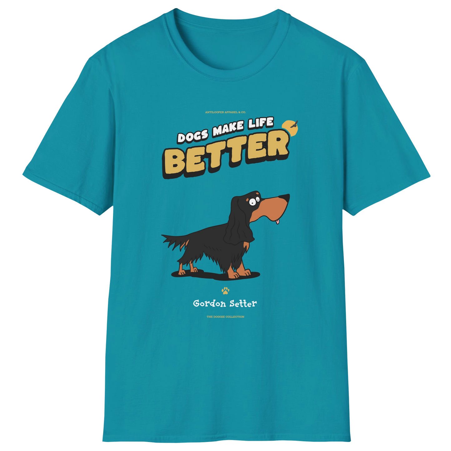 flatlay-doggie-gordon_setter-t_shirt-tropical_blue