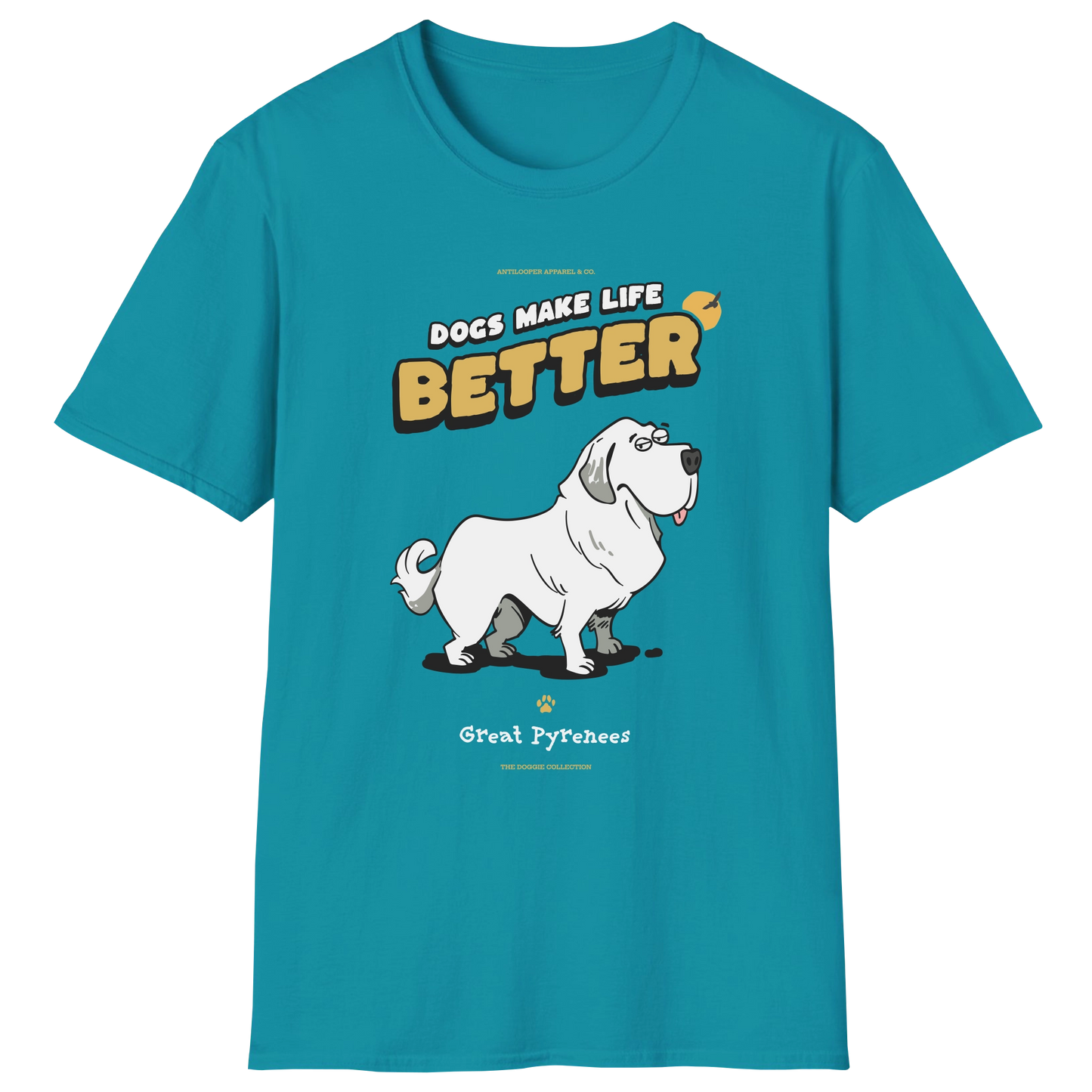flatlay-doggie-great_pyrenees-t_shirt-tropical_blue