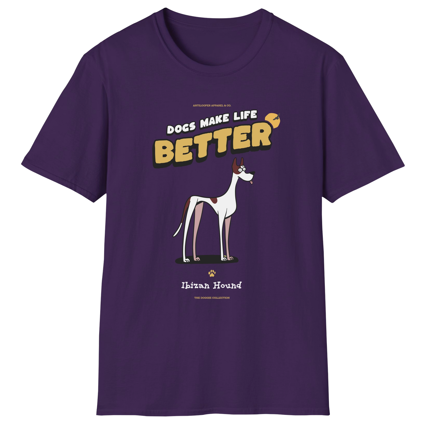 flatlay-doggie-ibizan_hound-t_shirt-purple