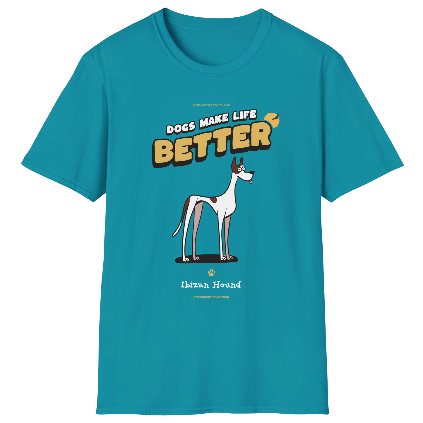 flatlay-doggie-ibizan_hound-t_shirt-tropical_blue