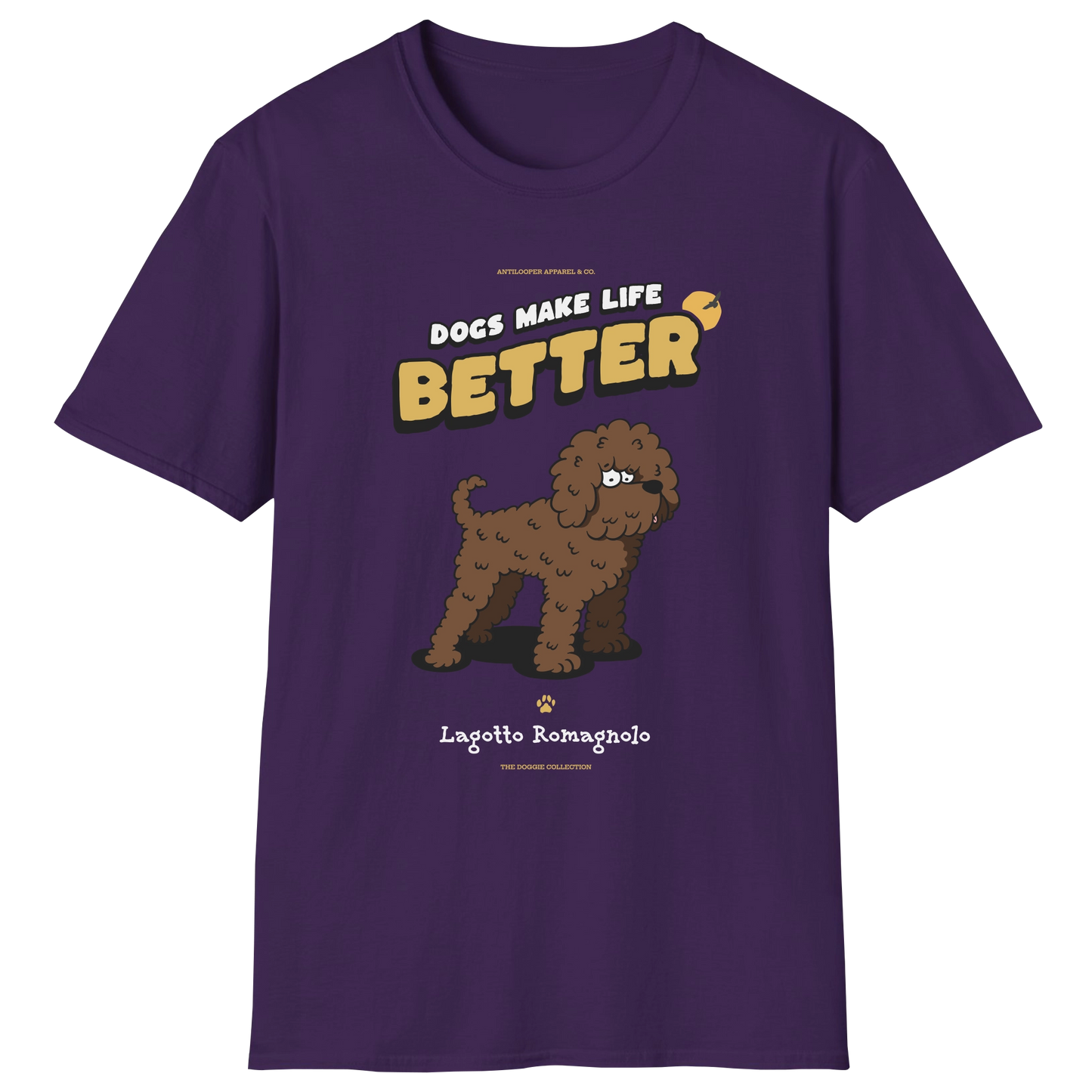 flatlay-doggie-lagotto_romagnolo-t_shirt-purple