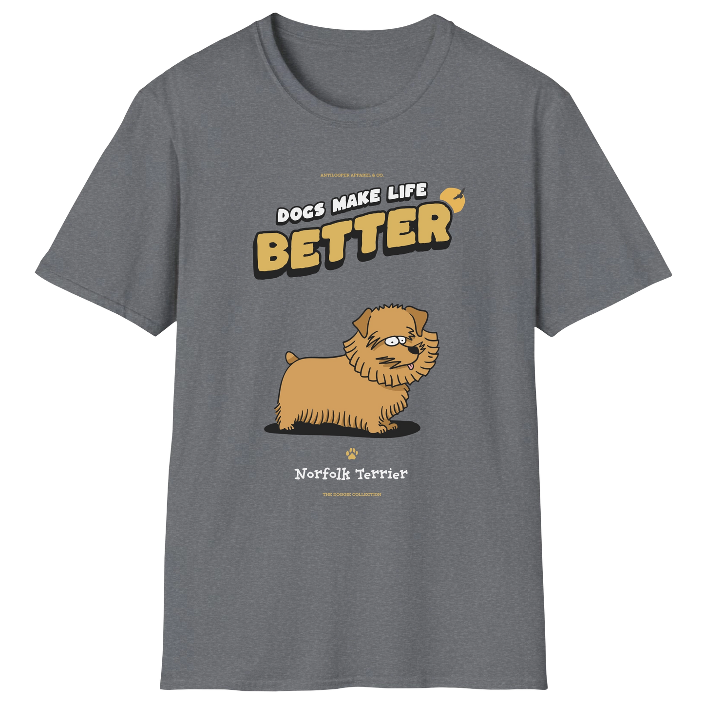 flatlay-doggie-norfolk_terrier-t_shirt-graphite_heather