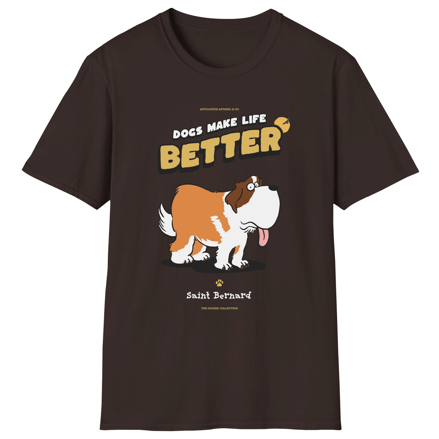 flatlay-doggie-saint_bernard-t_shirt-dark_chocolate