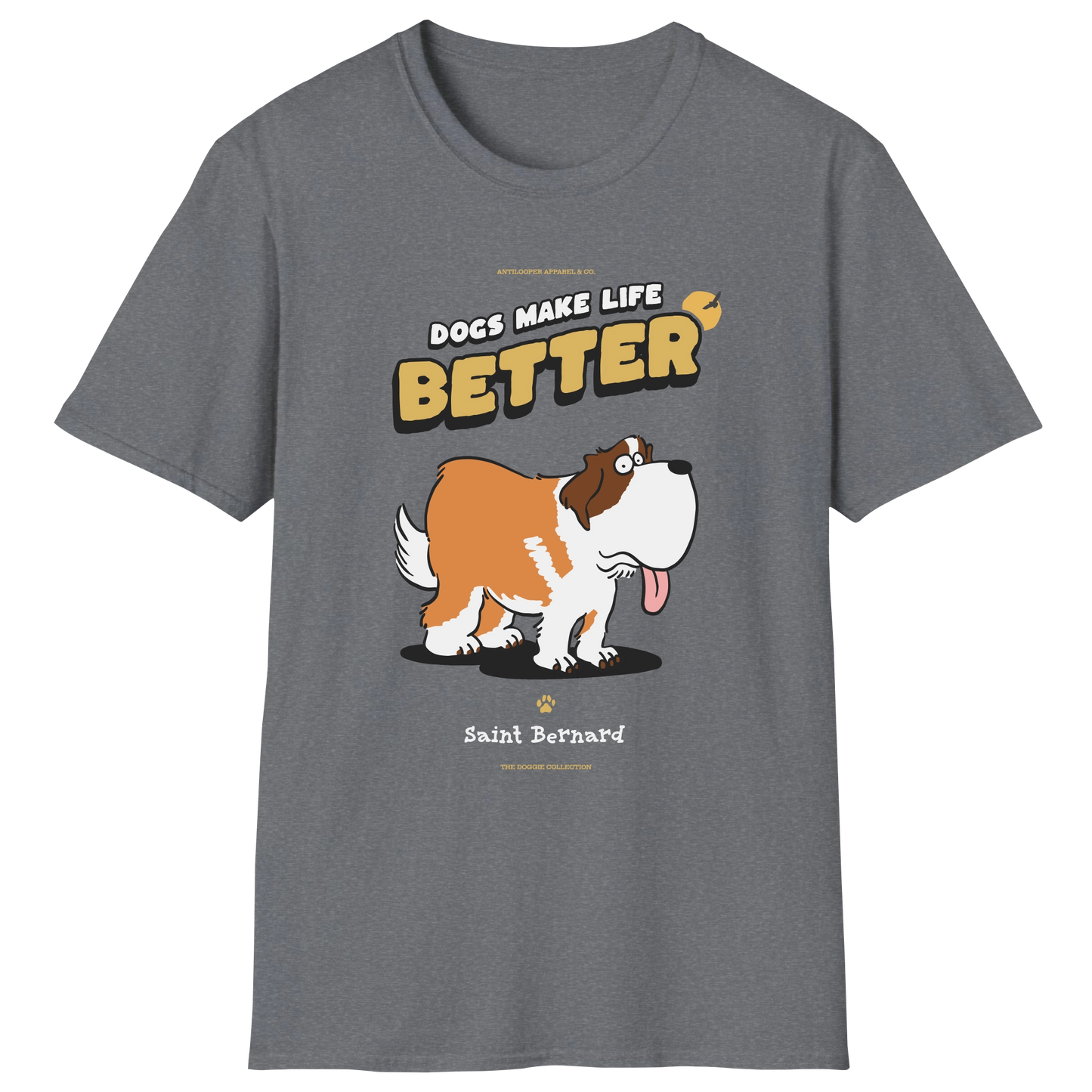 flatlay-doggie-saint_bernard-t_shirt-graphite_heather