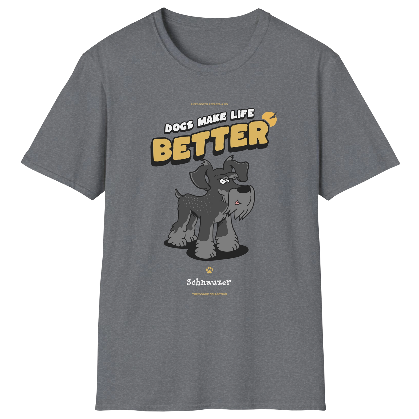 flatlay-doggie-schnauzer+standard-t_shirt-graphite_heather