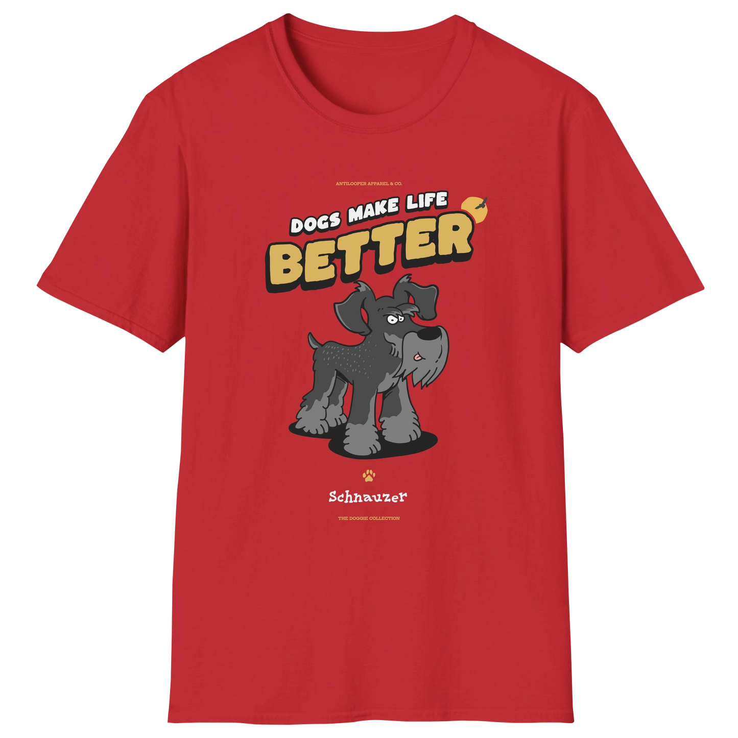 flatlay-doggie-schnauzer+standard-t_shirt-red