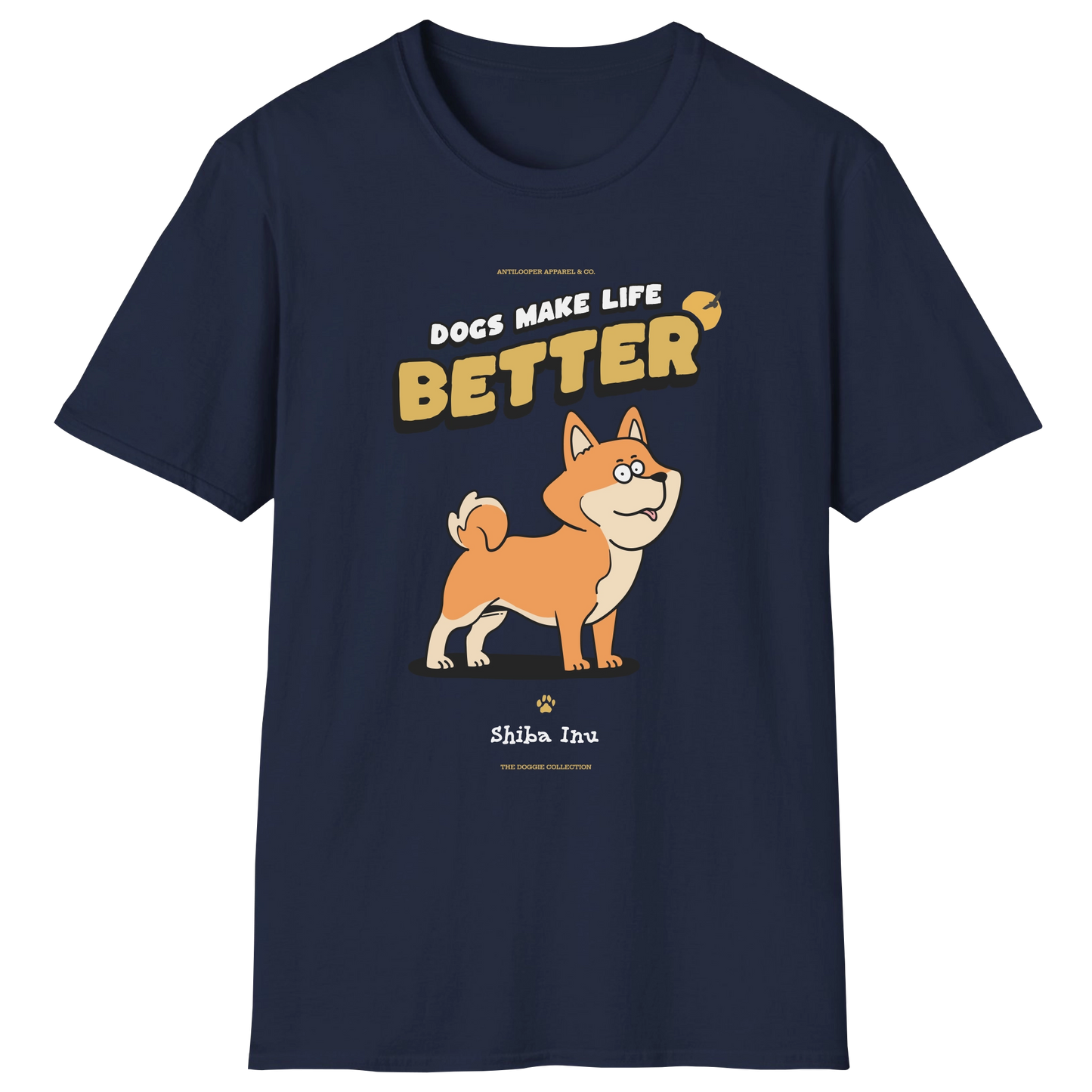 flatlay-doggie-shiba_inu-t_shirt-navy