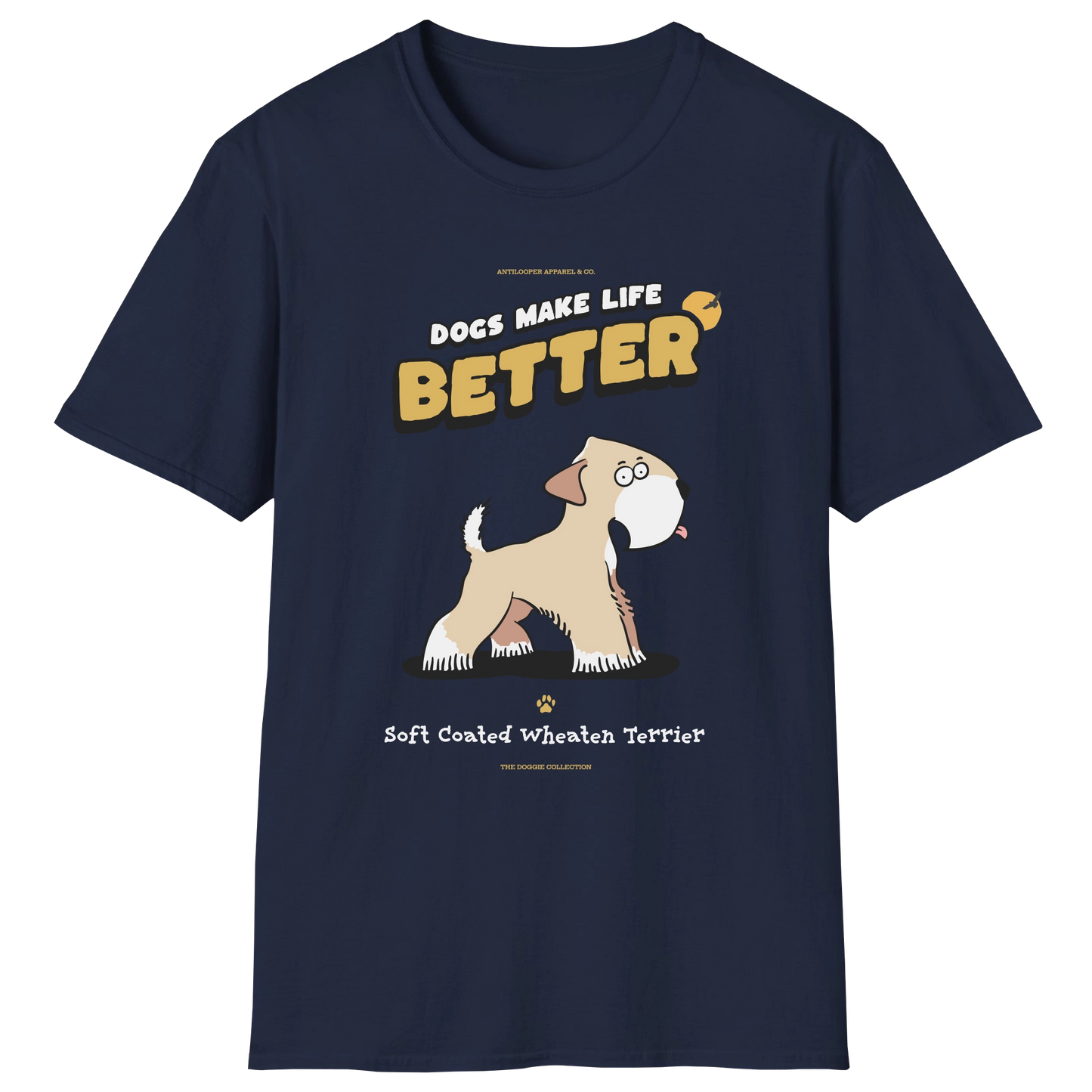 flatlay-doggie-soft_coated_wheaten_terrier-t_shirt-navy