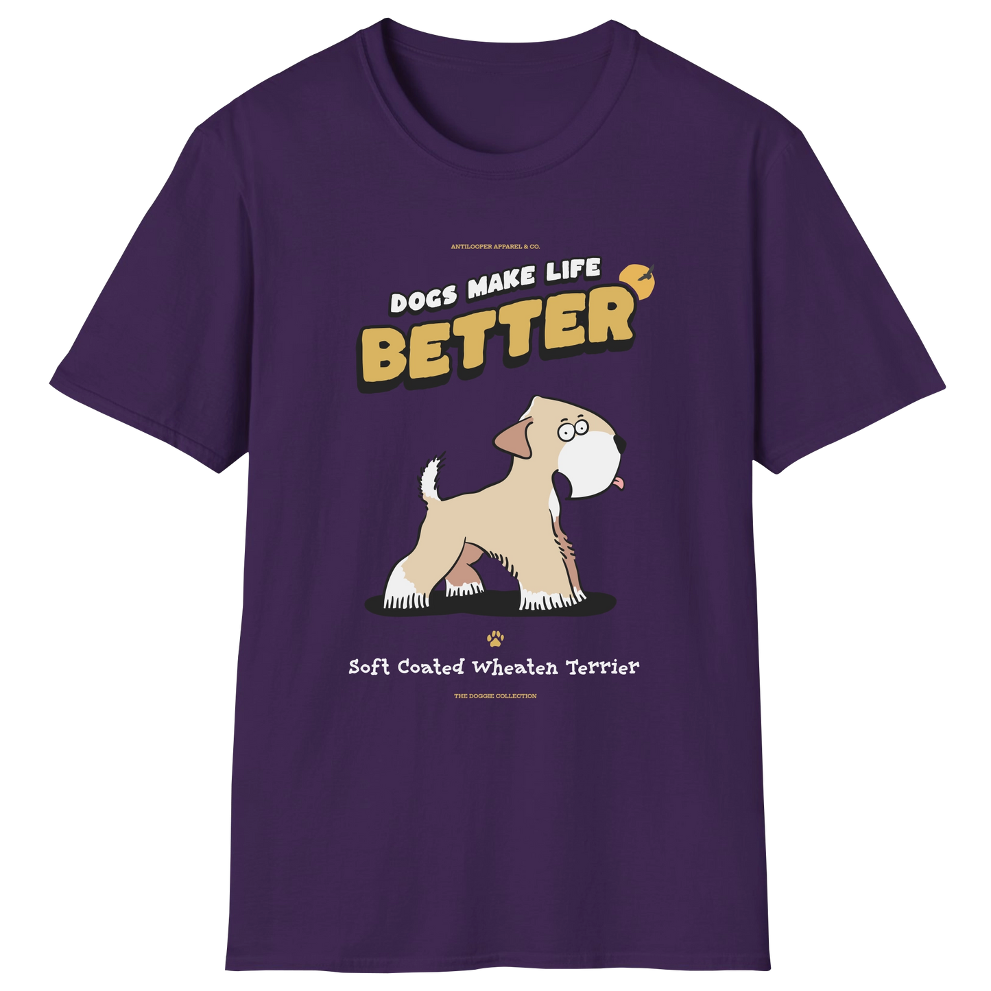 flatlay-doggie-soft_coated_wheaten_terrier-t_shirt-purple