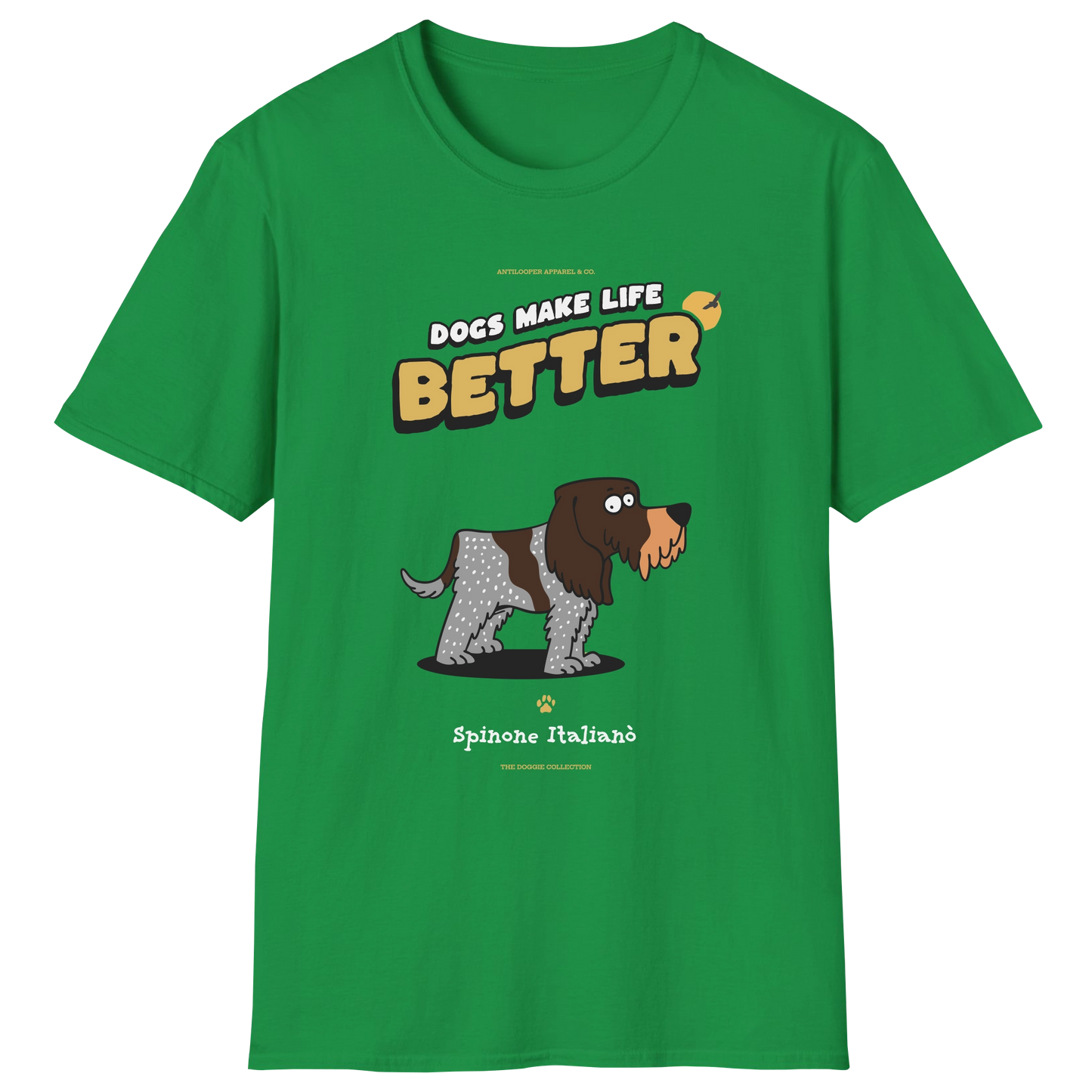 flatlay-doggie-spinone_italiano-t_shirt-irish_green