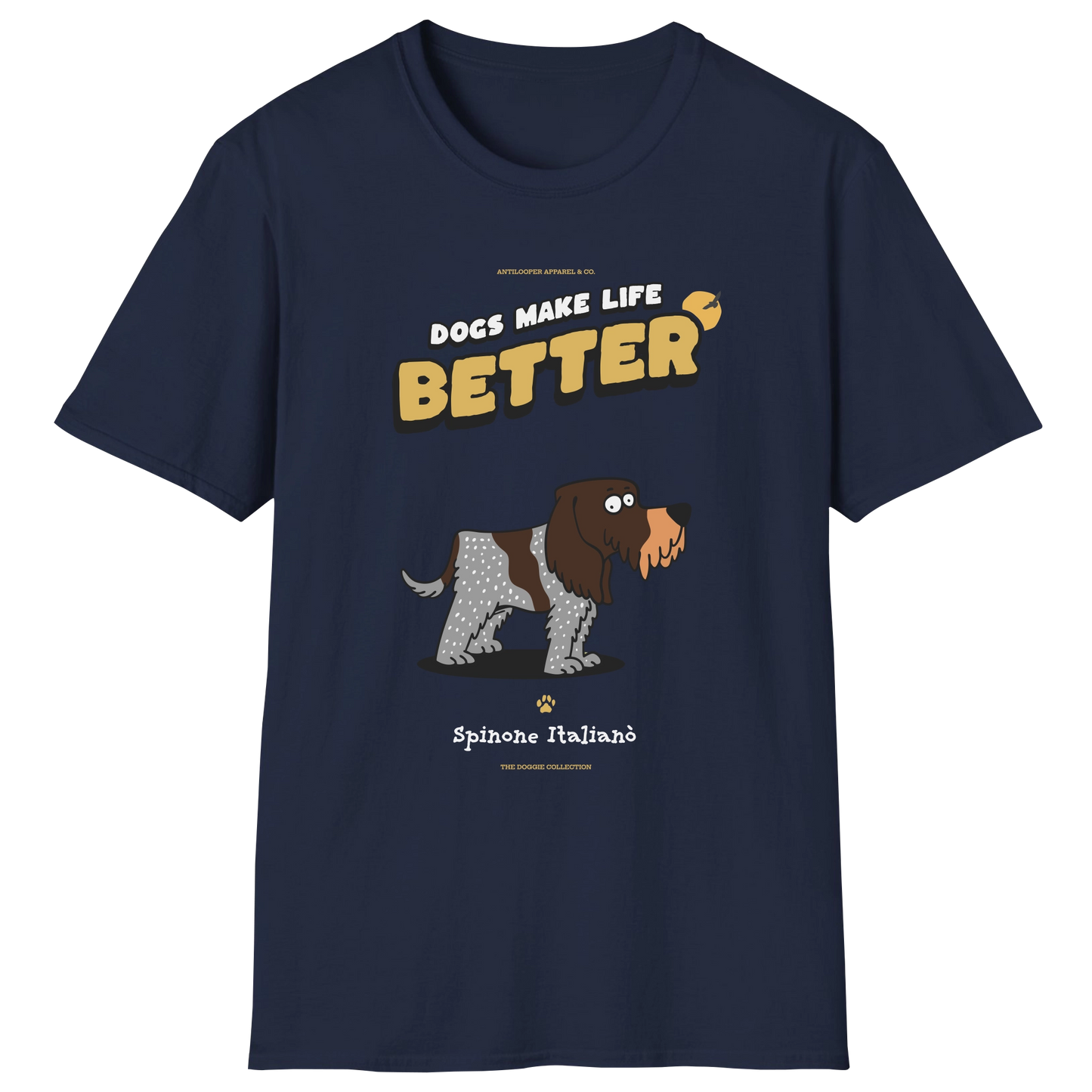 flatlay-doggie-spinone_italiano-t_shirt-navy