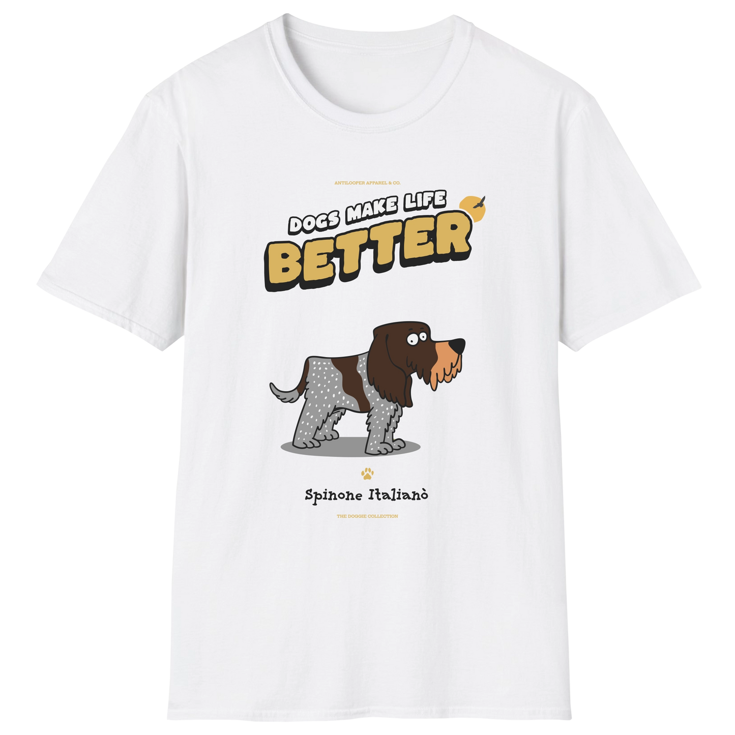 flatlay-doggie-spinone_italiano-t_shirt-white