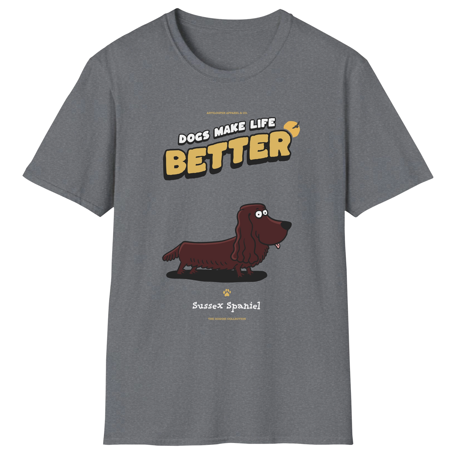flatlay-doggie-sussex_spaniel-t_shirt-graphite_heather