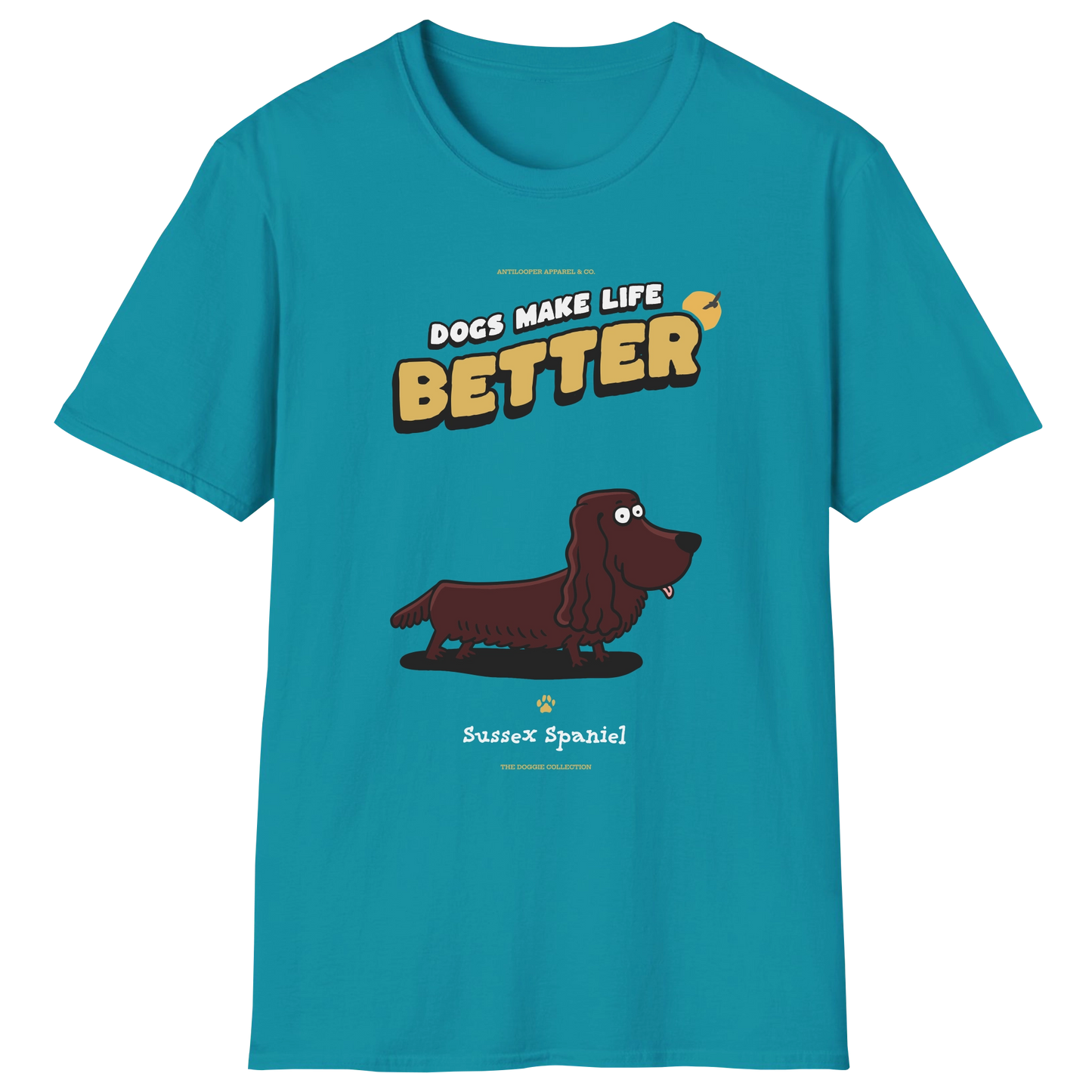 flatlay-doggie-sussex_spaniel-t_shirt-tropical_blue