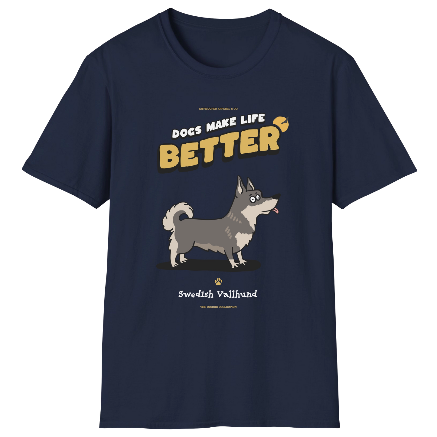 flatlay-doggie-swedish_vallhund-t_shirt-navy