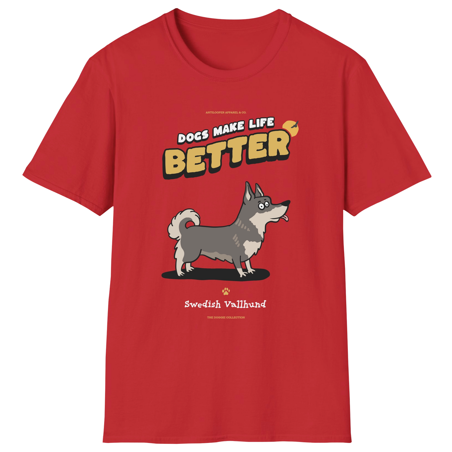 flatlay-doggie-swedish_vallhund-t_shirt-red