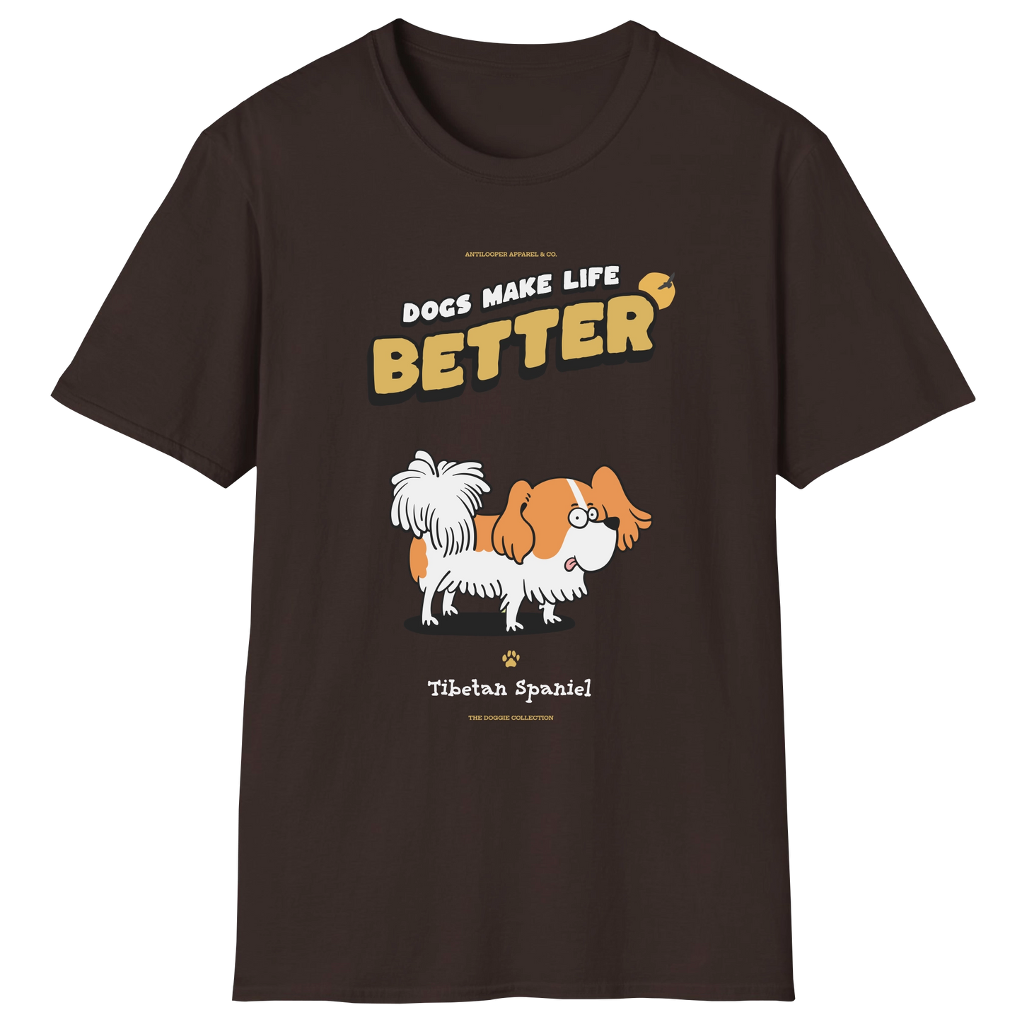 flatlay-doggie-tibetan_spaniel-t_shirt-dark_chocolate