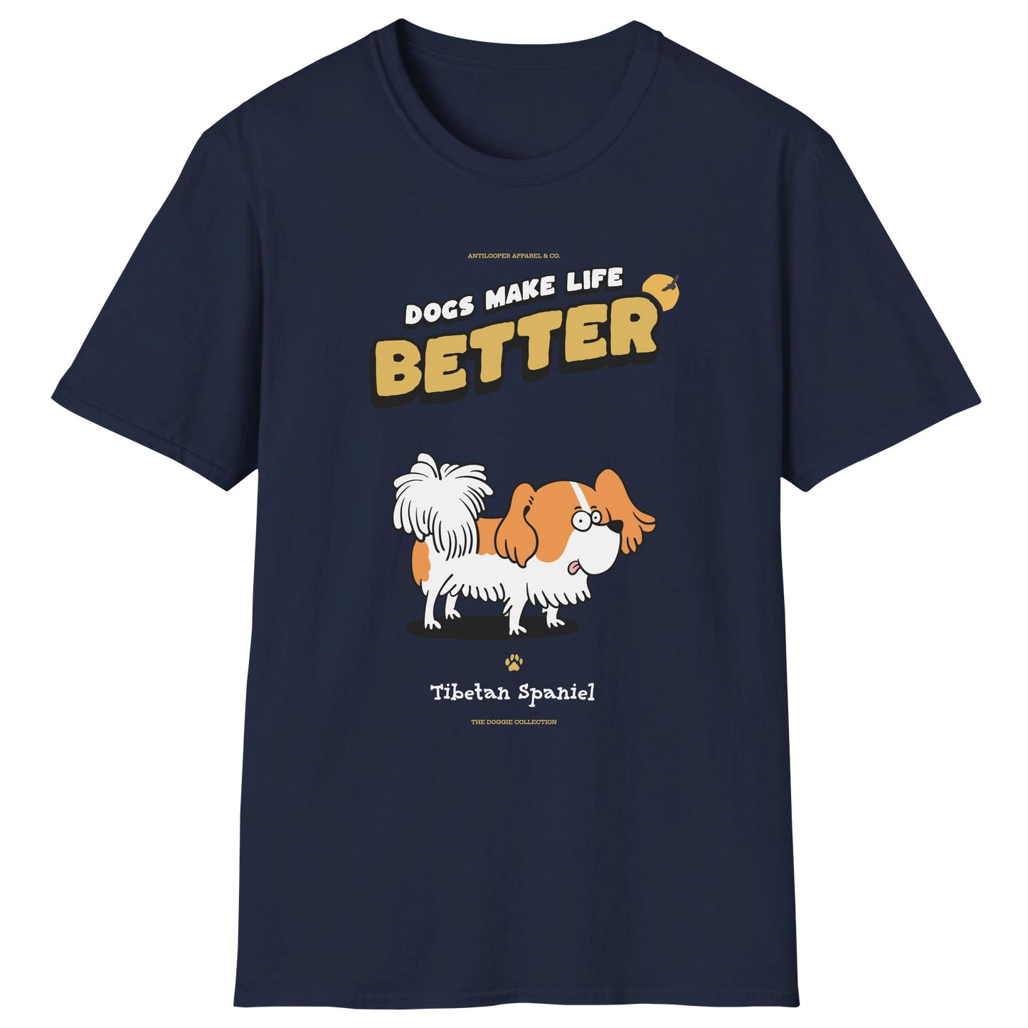 flatlay-doggie-tibetan_spaniel-t_shirt-navy