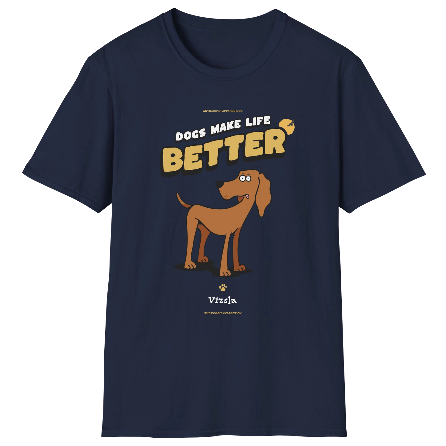 flatlay-doggie-vizsla-t_shirt-navy