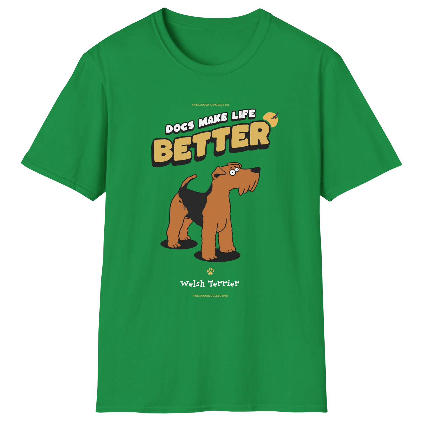 flatlay-doggie-welsh_terrier-t_shirt-irish_green