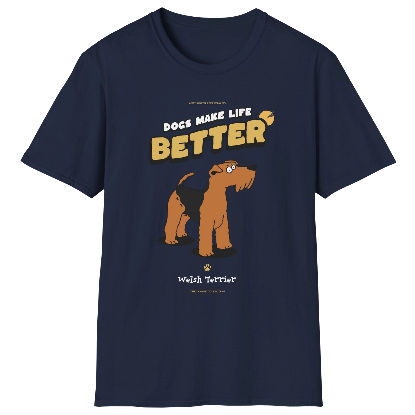 flatlay-doggie-welsh_terrier-t_shirt-navy
