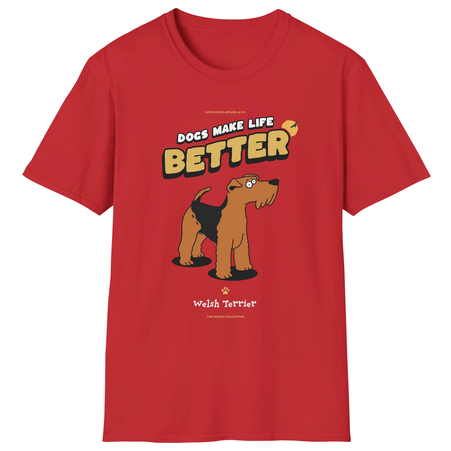 flatlay-doggie-welsh_terrier-t_shirt-red