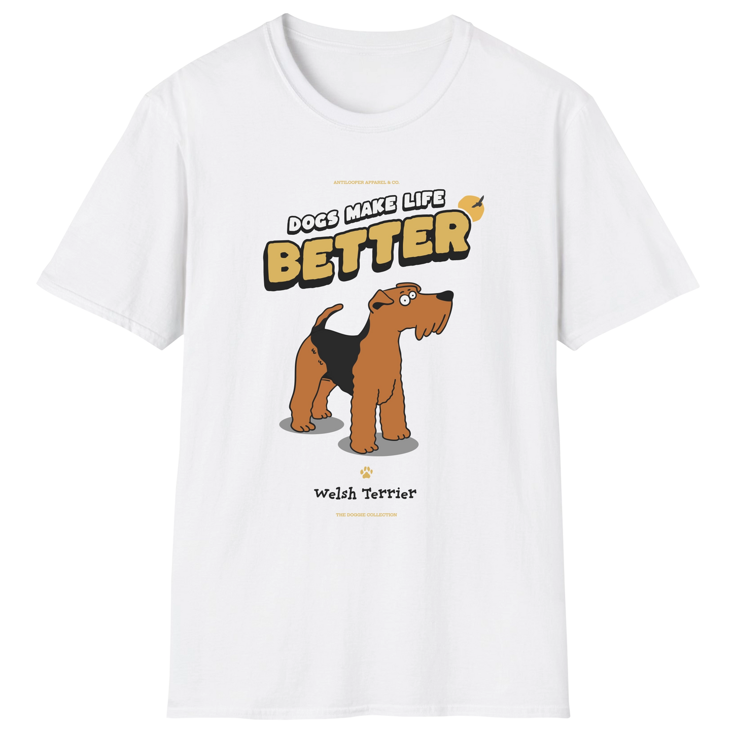 flatlay-doggie-welsh_terrier-t_shirt-white