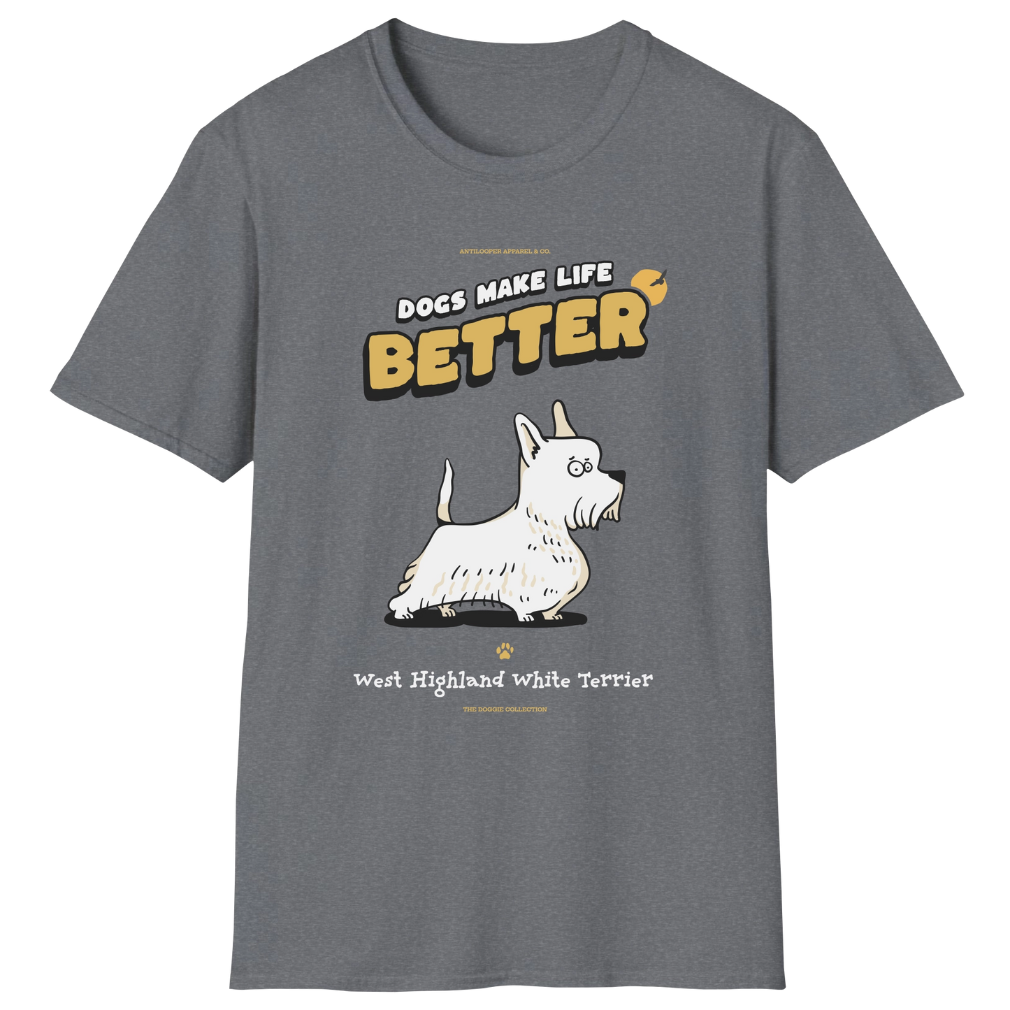 flatlay-doggie-west_highland_white_terrier-t_shirt-graphite_heather