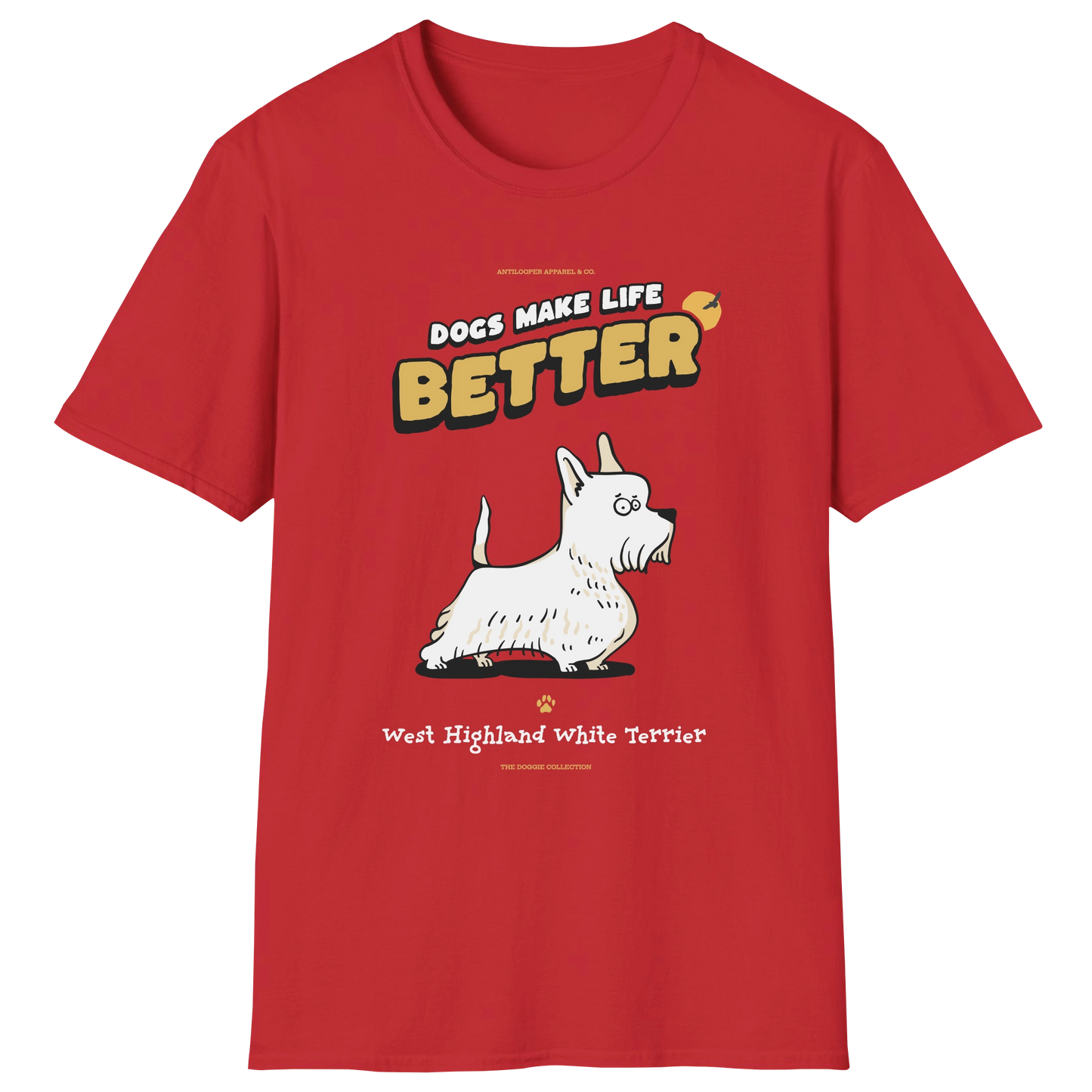 flatlay-doggie-west_highland_white_terrier-t_shirt-red