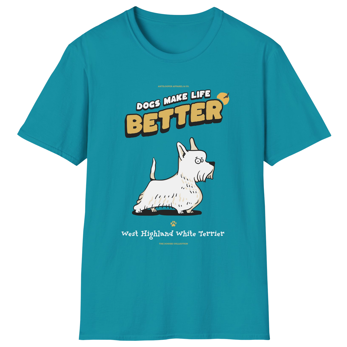 flatlay-doggie-west_highland_white_terrier-t_shirt-tropical_blue