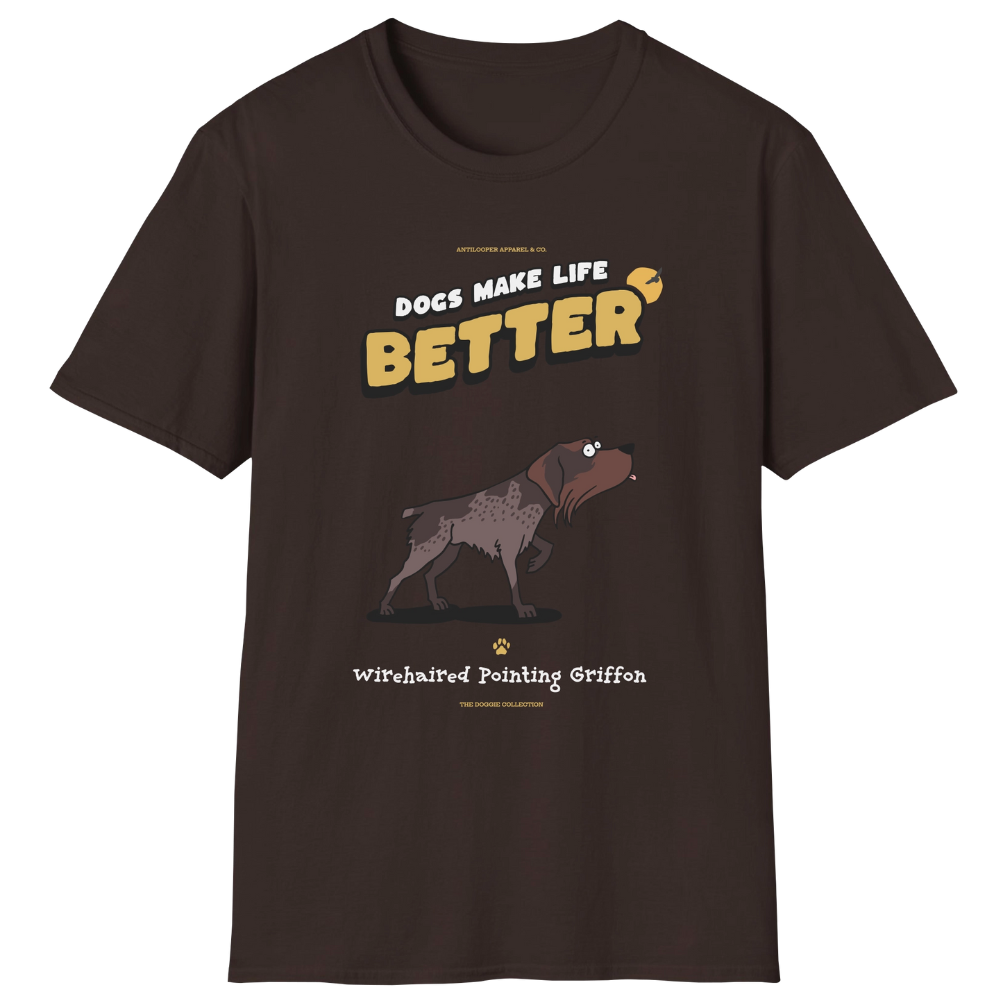 flatlay-doggie-wirehaired_pointing_griffon-t_shirt-dark_chocolate