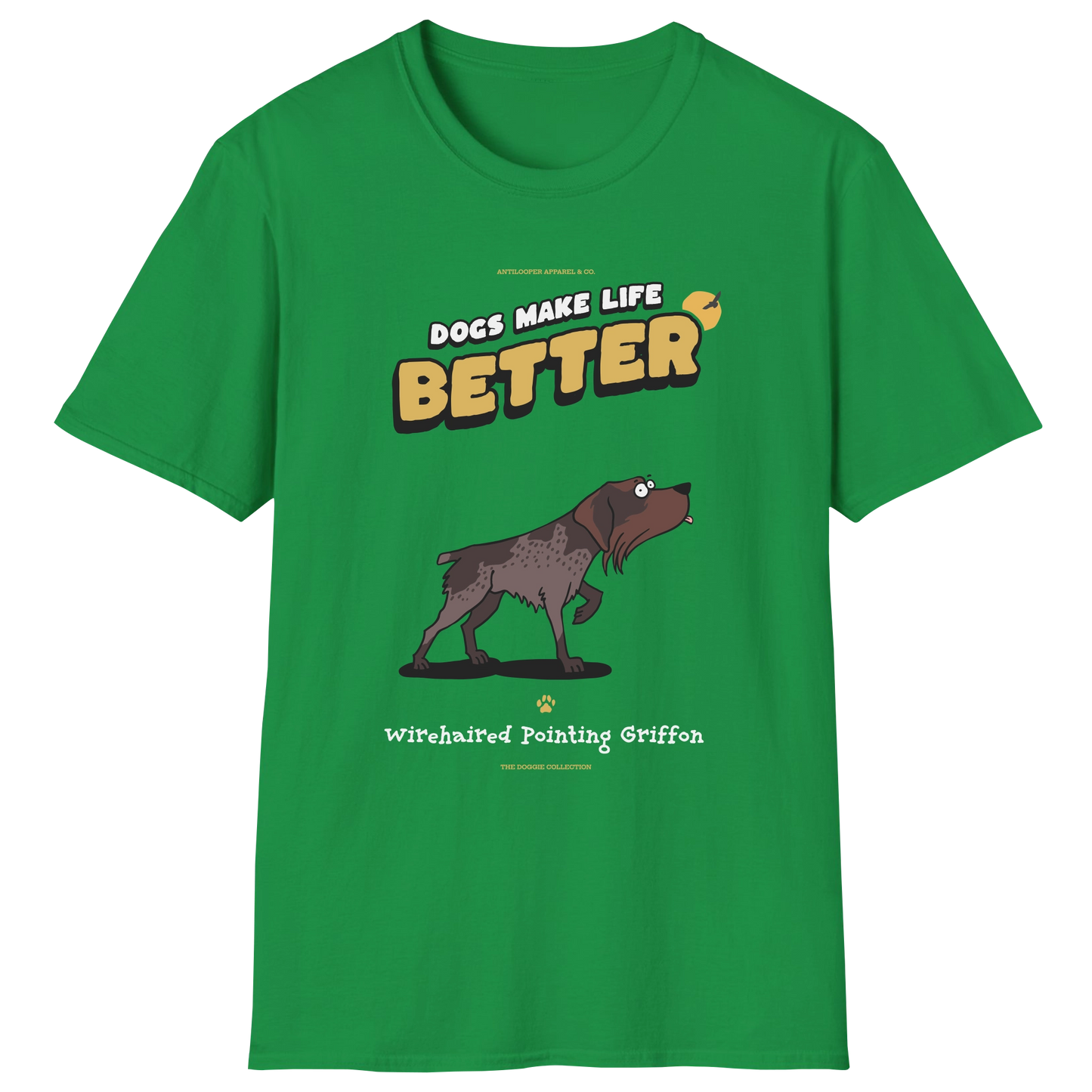 flatlay-doggie-wirehaired_pointing_griffon-t_shirt-irish_green