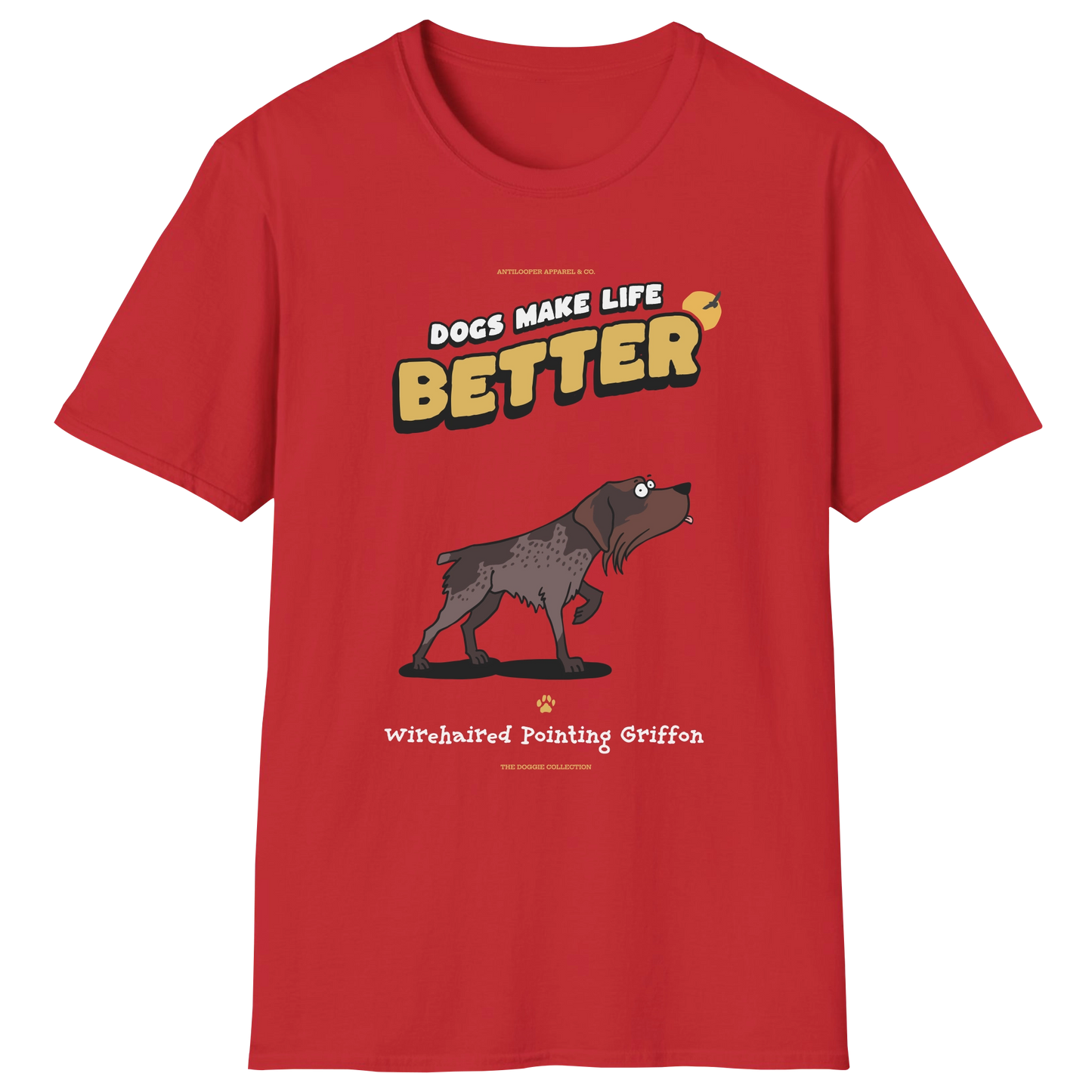 flatlay-doggie-wirehaired_pointing_griffon-t_shirt-red