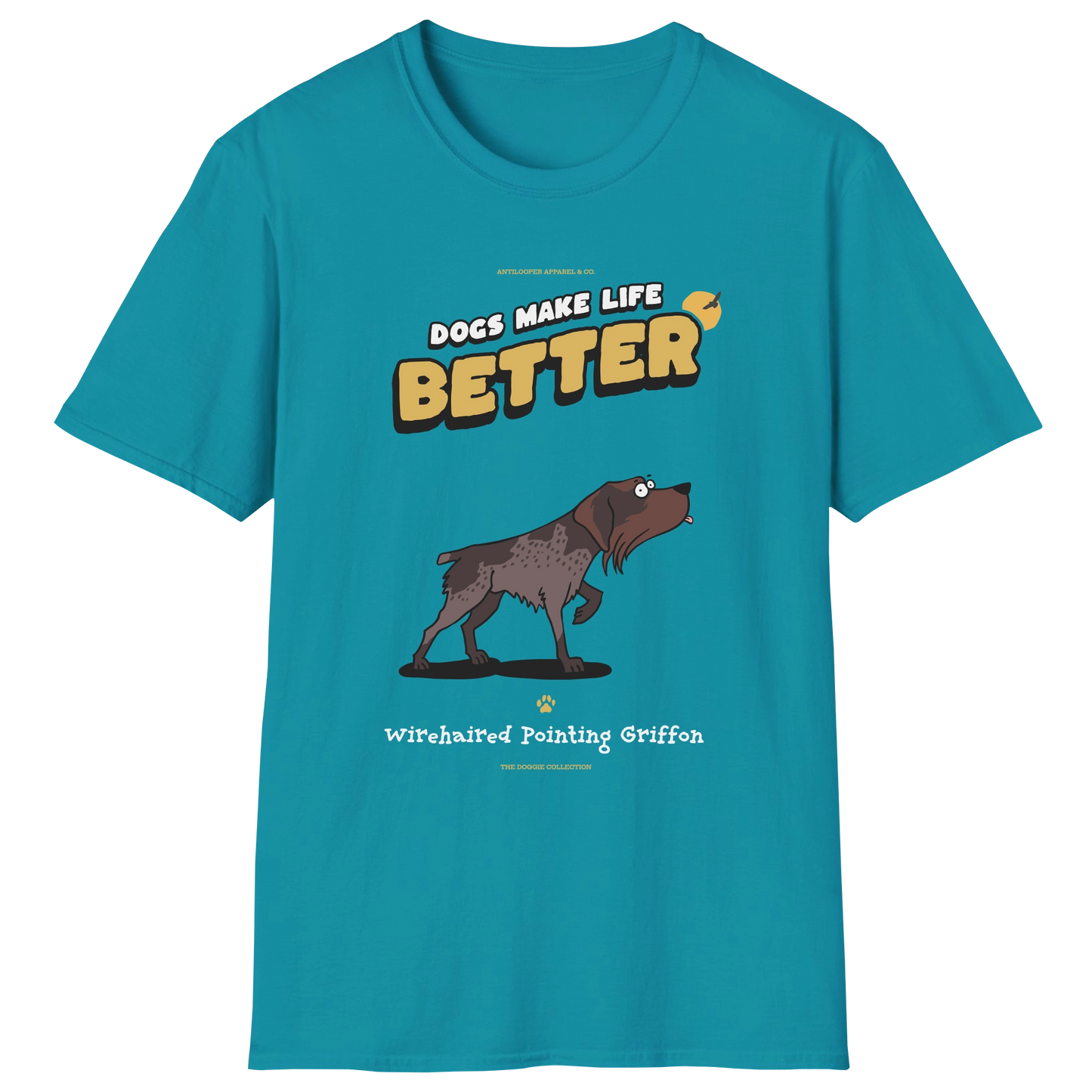 flatlay-doggie-wirehaired_pointing_griffon-t_shirt-tropical_blue