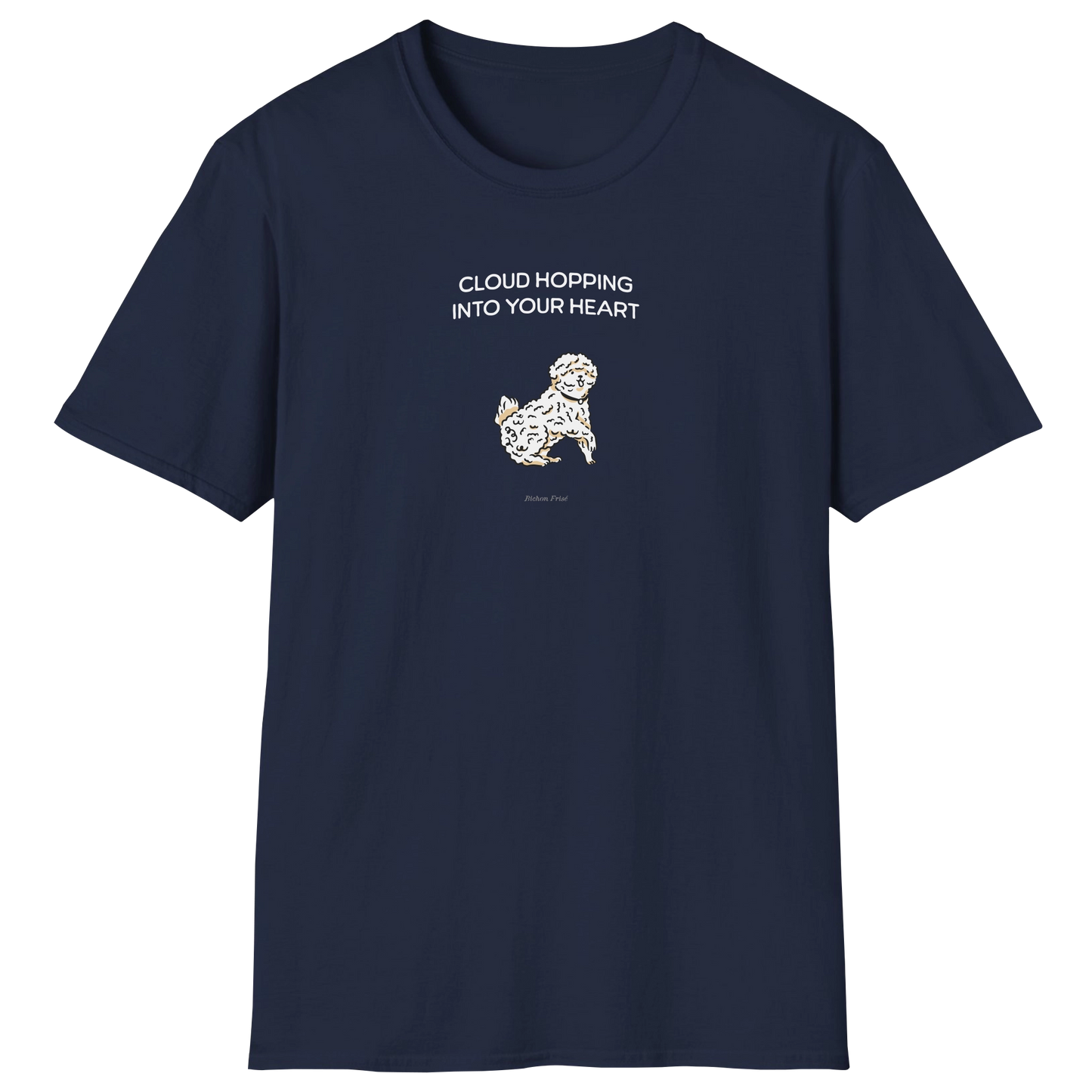 flatlay-fido-bichon_frise-t_shirt-navy
