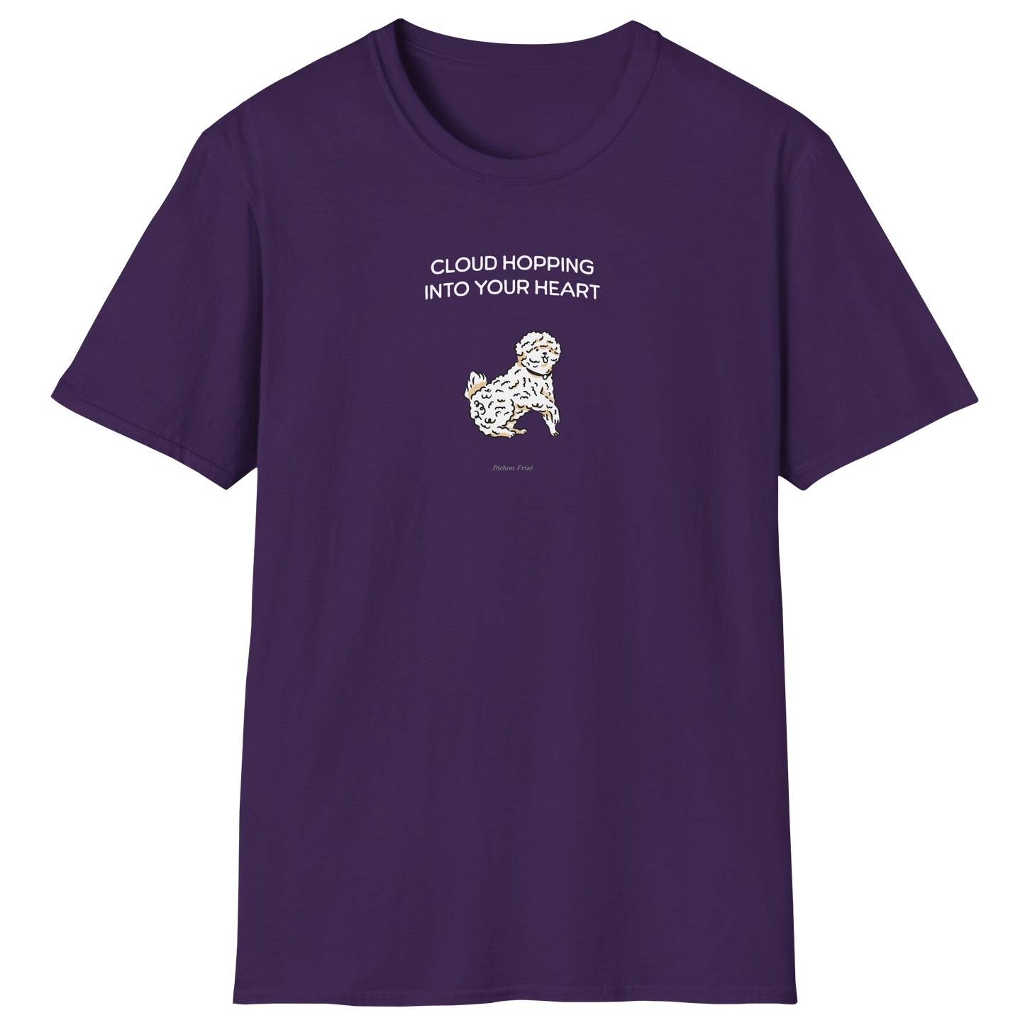 flatlay-fido-bichon_frise-t_shirt-purple