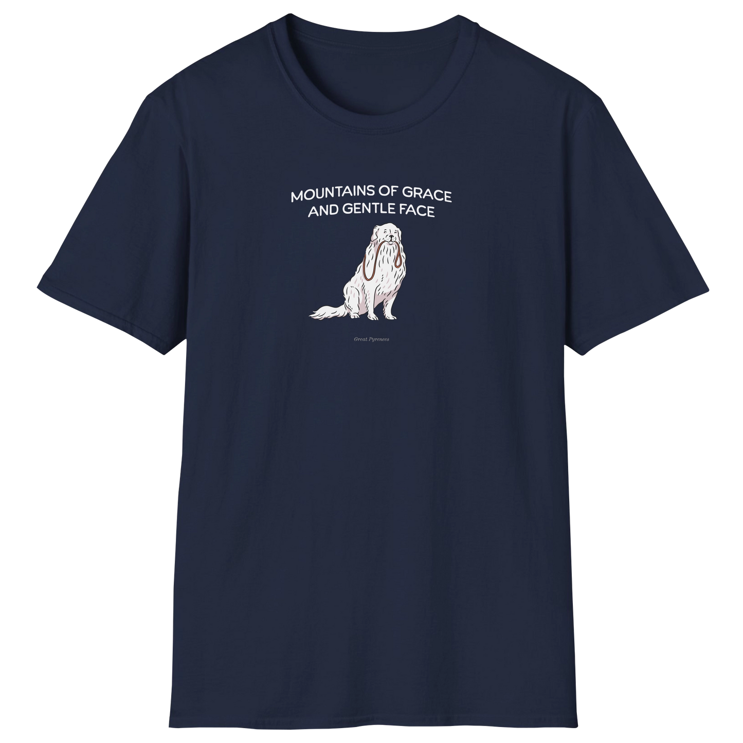 flatlay-fido-great_pyrenees-t_shirt-navy
