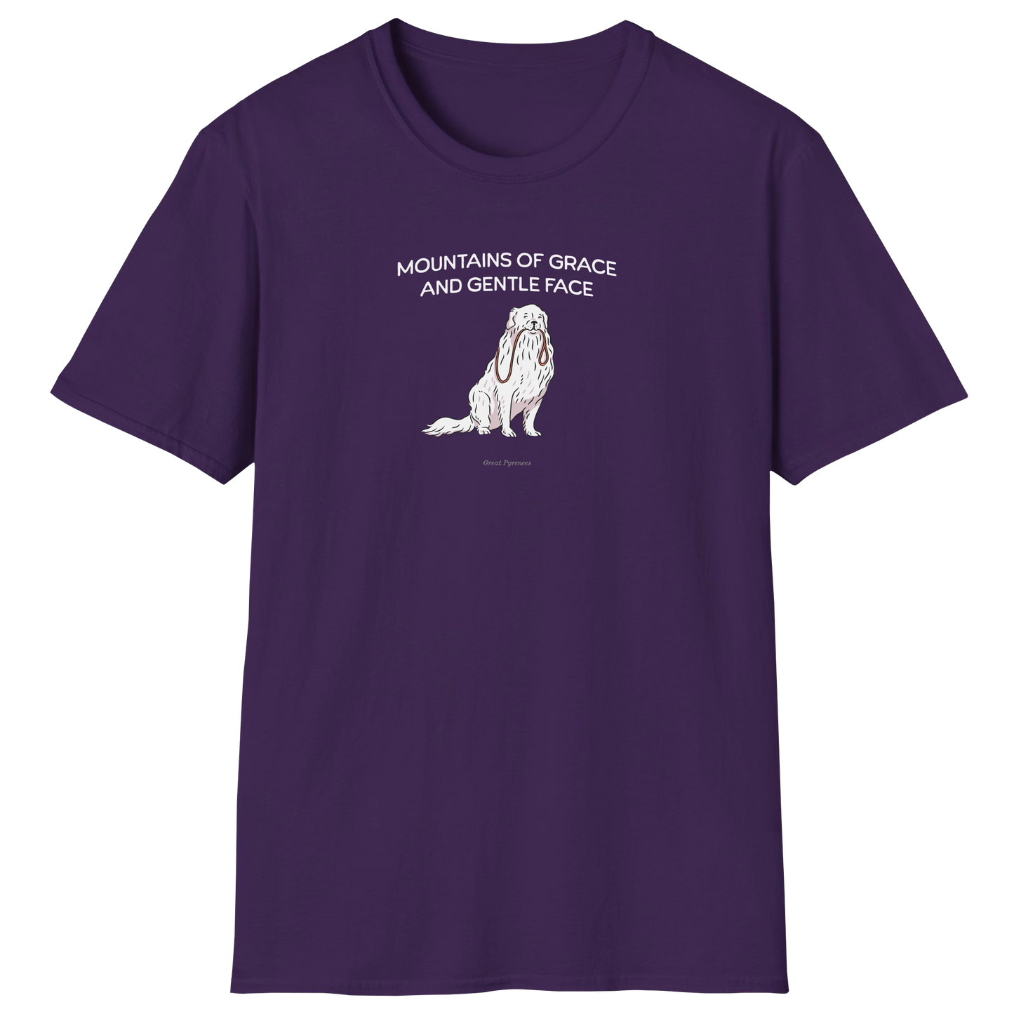 flatlay-fido-great_pyrenees-t_shirt-purple