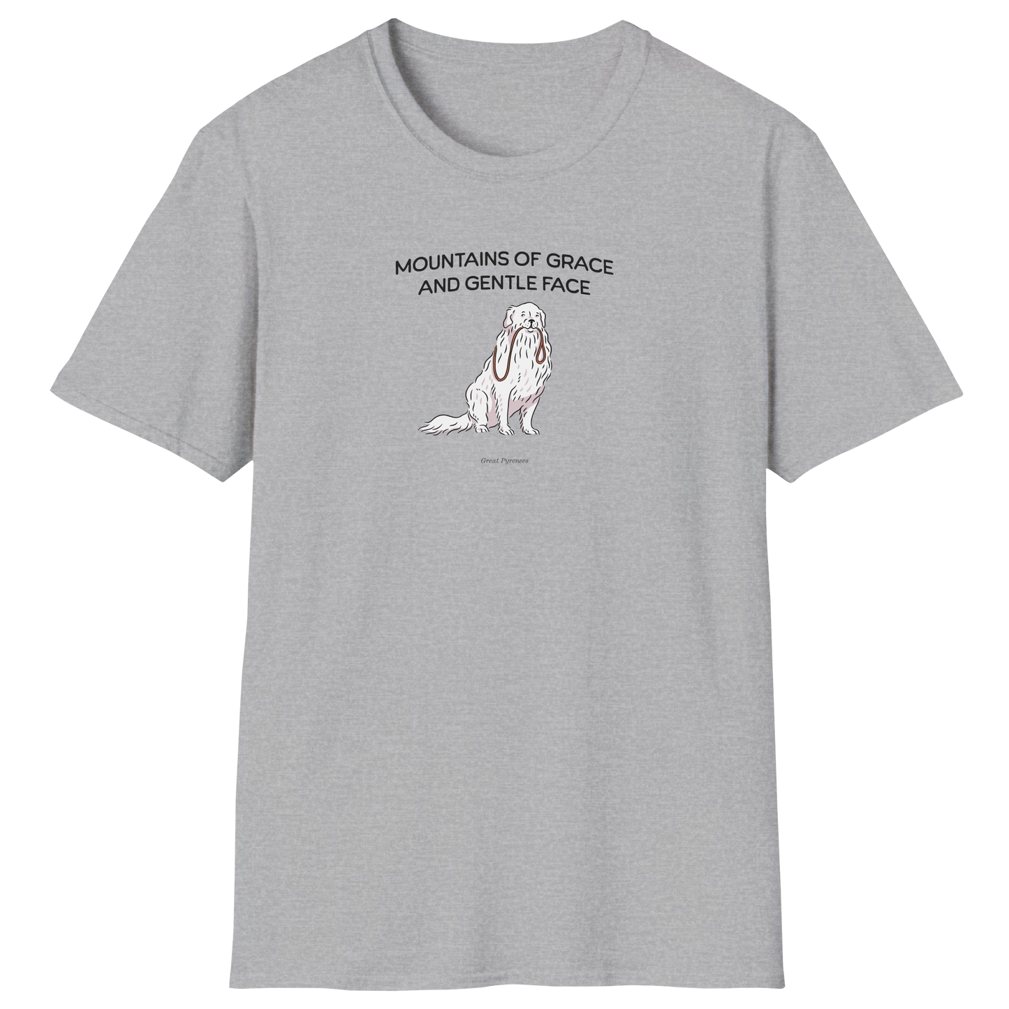 flatlay-fido-great_pyrenees-t_shirt-sport_grey
