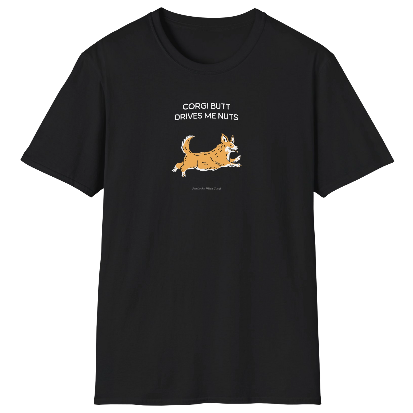 flatlay-fido-pembroke_welsh_corgi-t_shirt-black